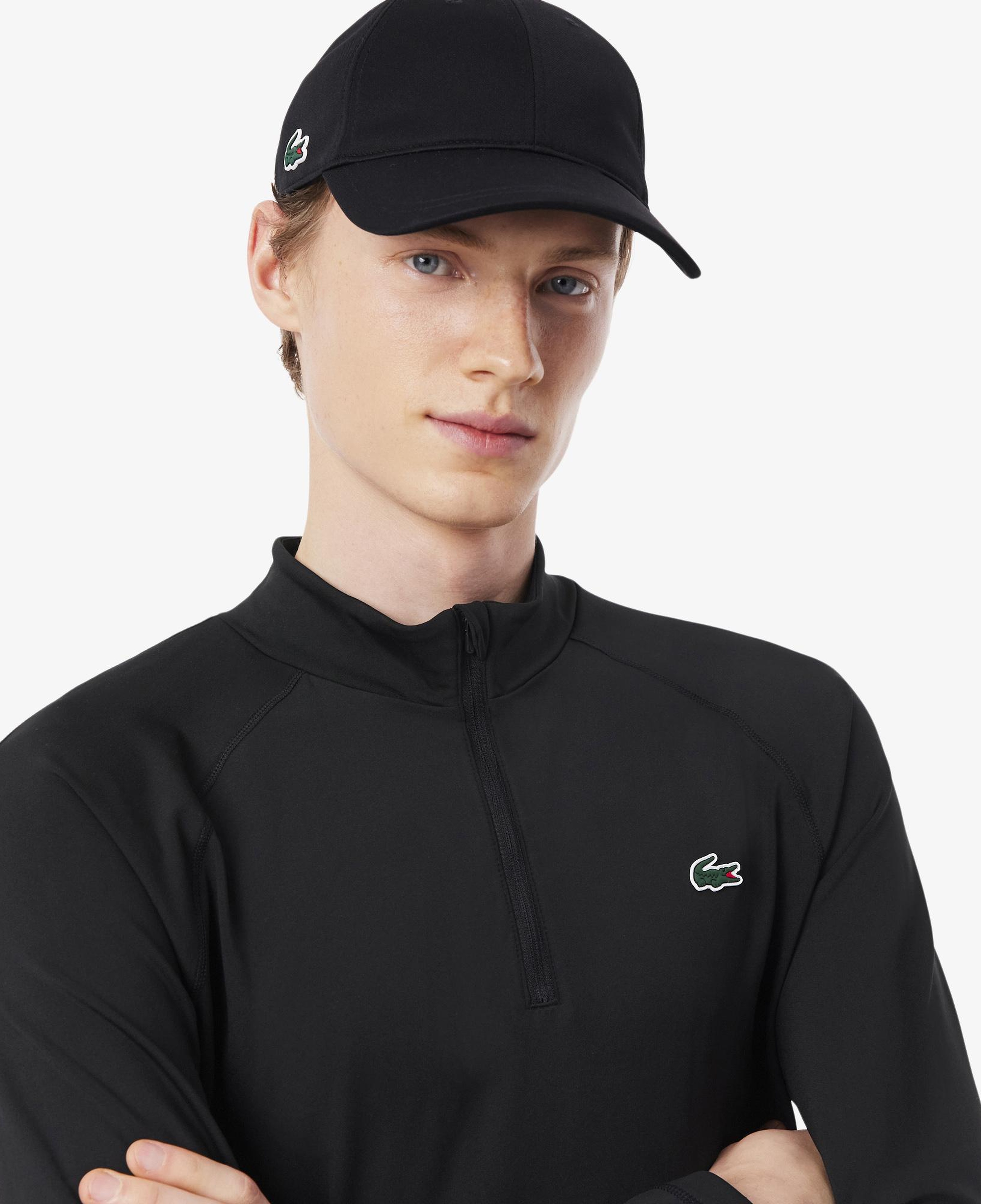 SPORT Erkek Regular Fit Yarım Fermuarlı Siyah Sweatshirt