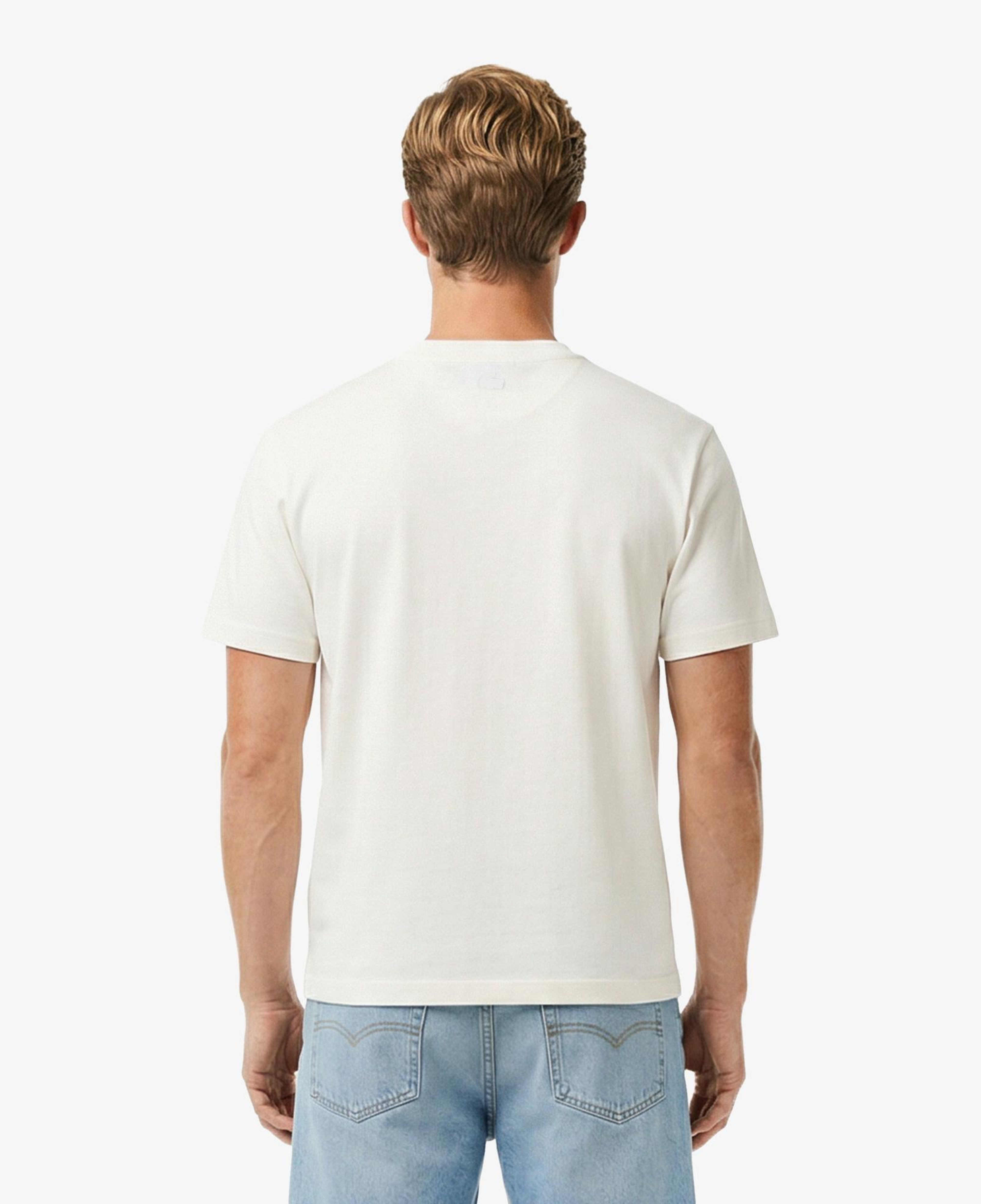 Lacoste Erkek Regular Fit Bisiklet Yaka Beyaz T-Shirt