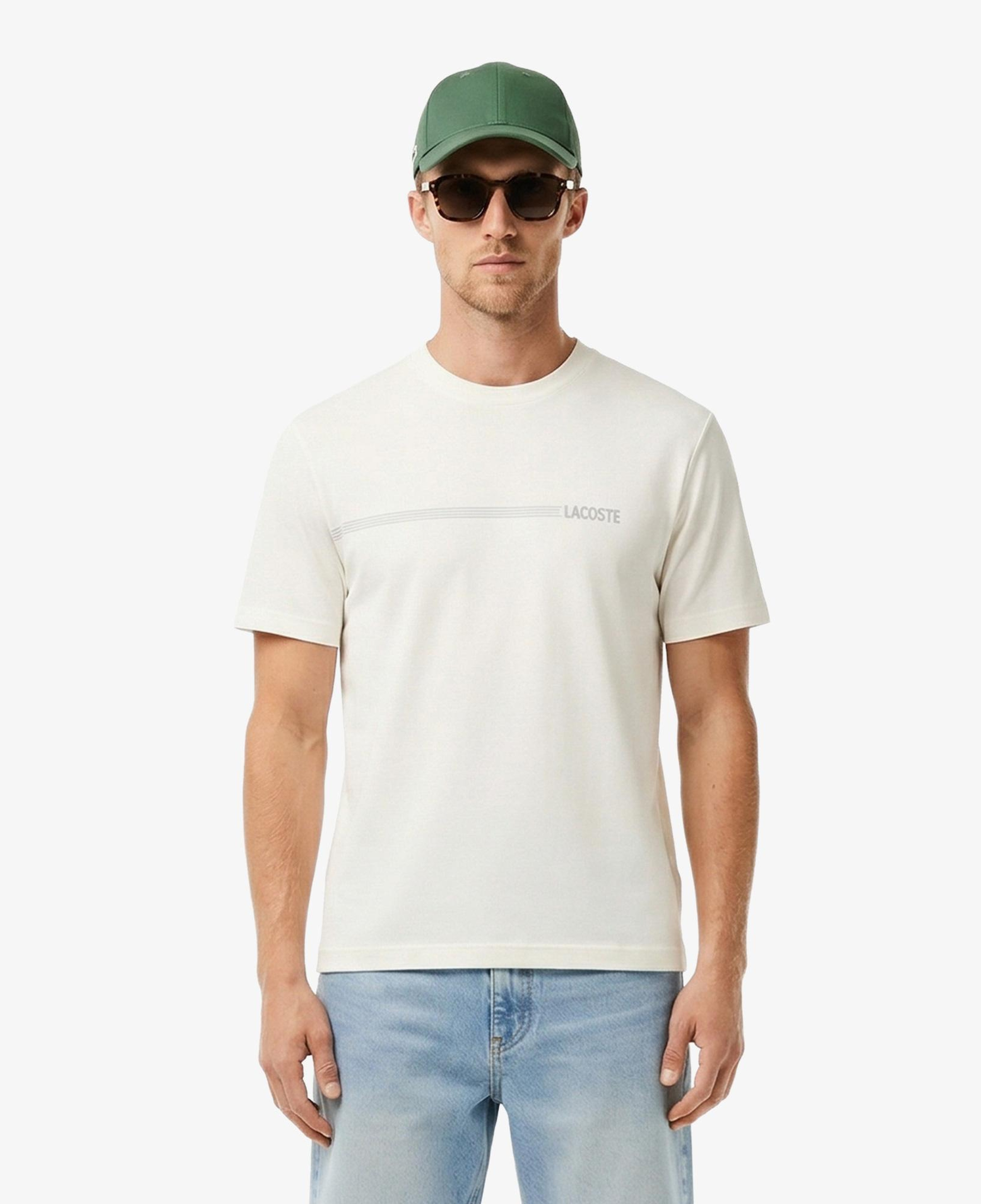 Lacoste Erkek Regular Fit Bisiklet Yaka Beyaz T-Shirt