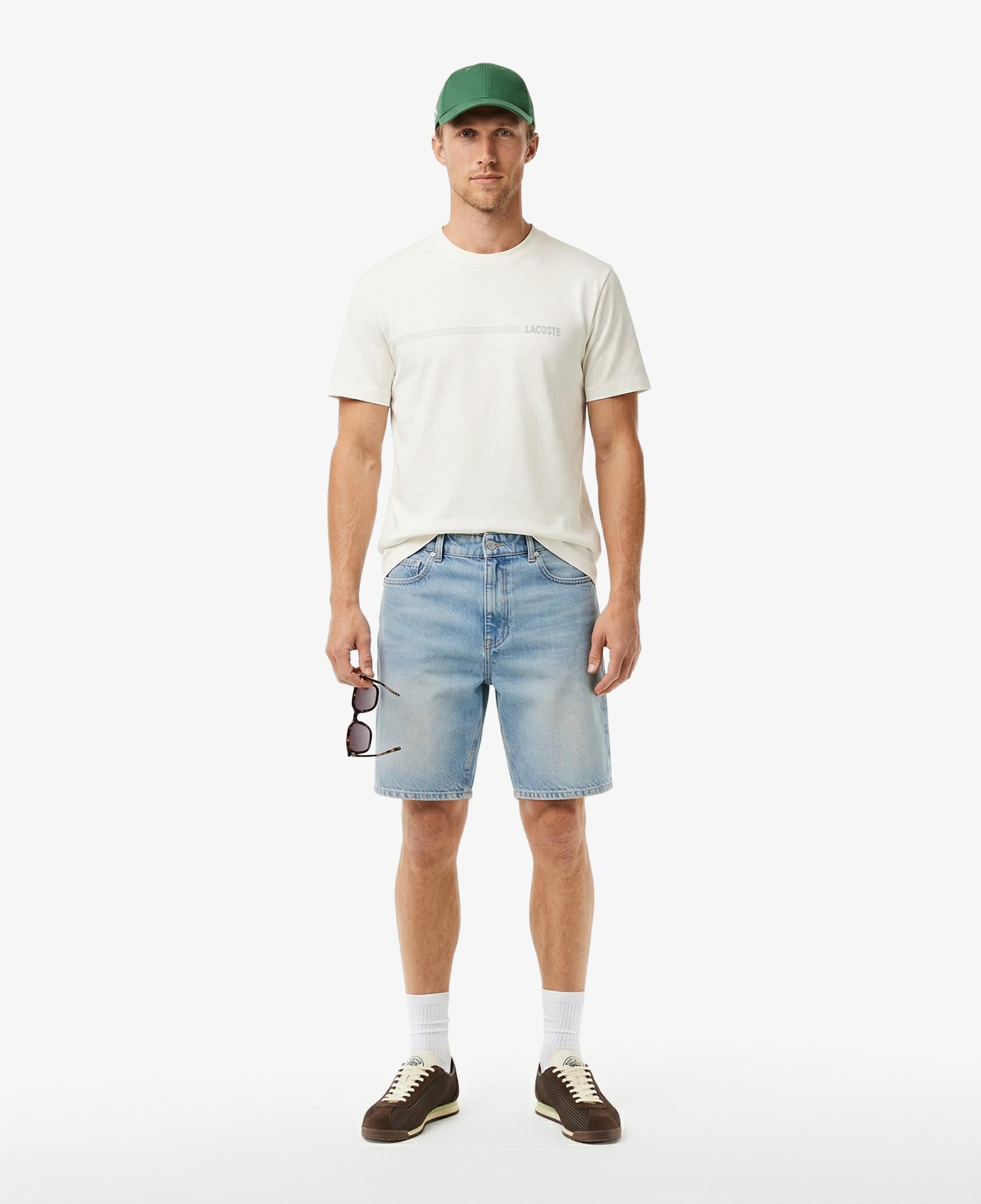 Lacoste Erkek Regular Fit Bisiklet Yaka Beyaz T-Shirt