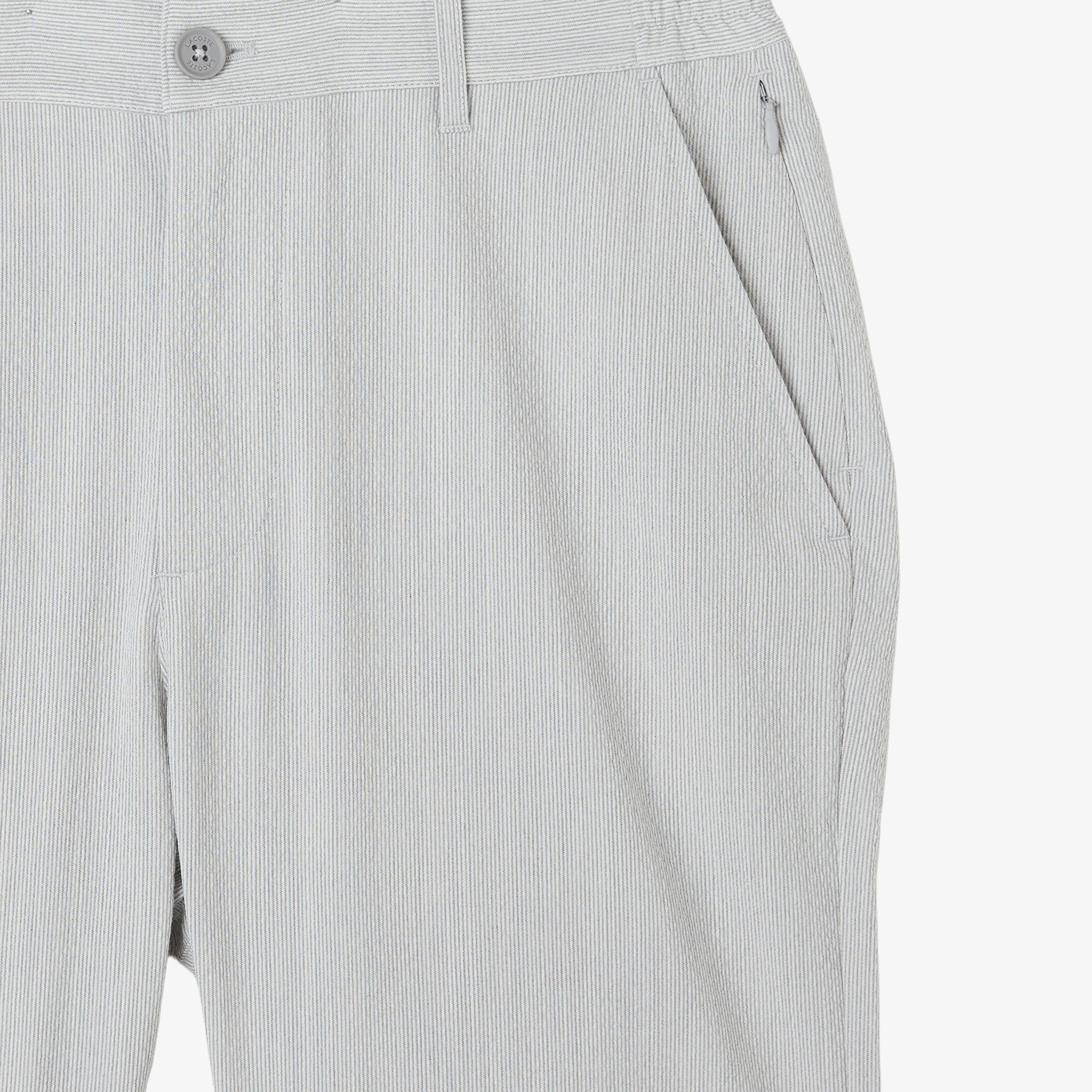 Erkek Tapered Fit Gri Bermuda Şort