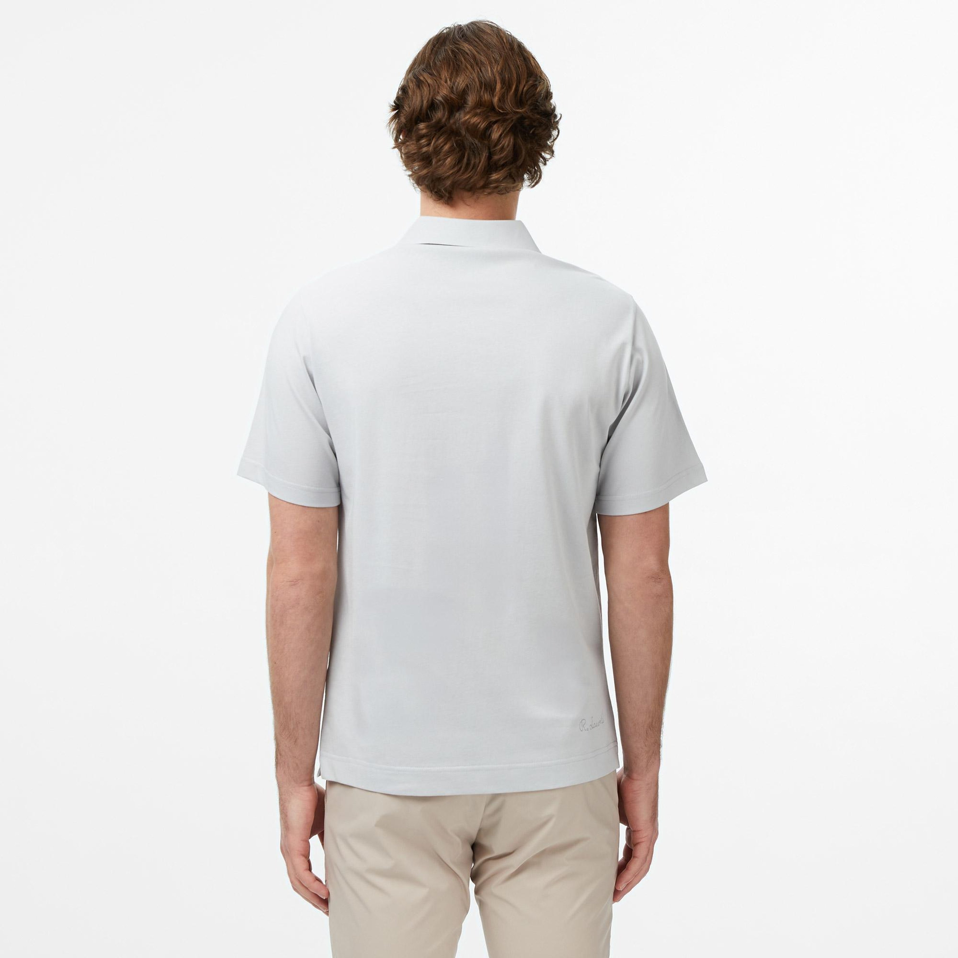 Erkek Classic Fit Gri Paris Polo