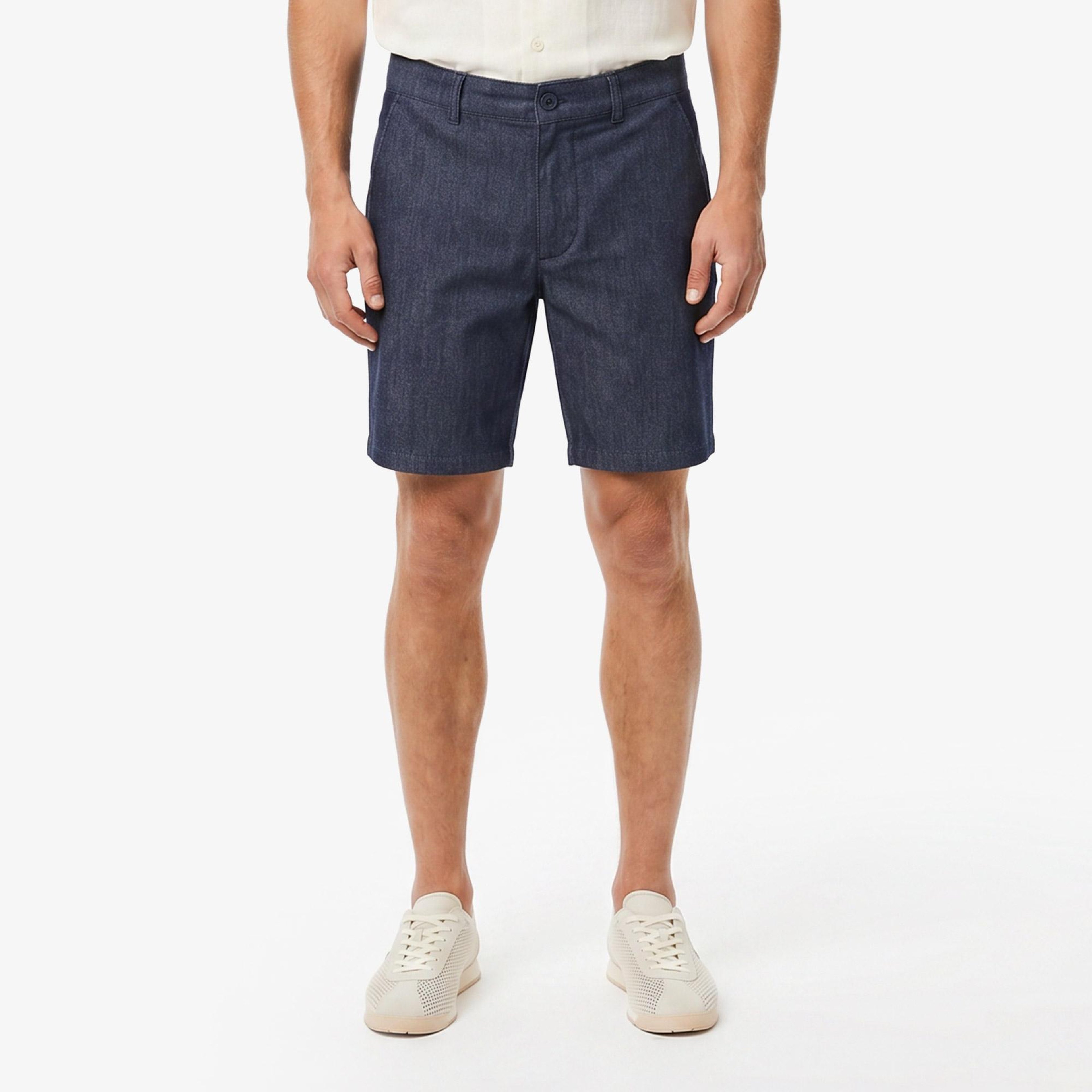Erkek Slim Fit Lacivert Bermuda Şort