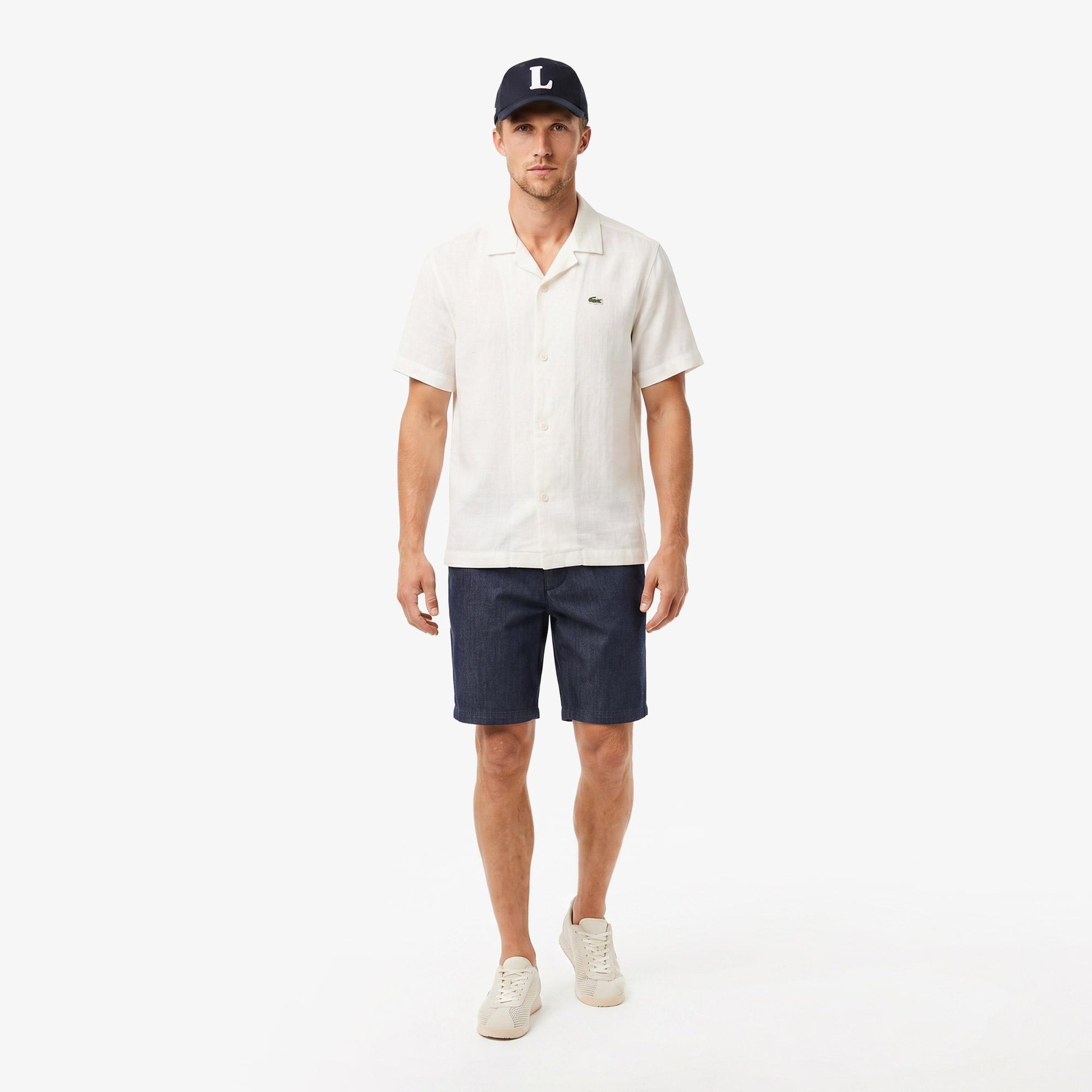 Erkek Slim Fit Lacivert Bermuda Şort