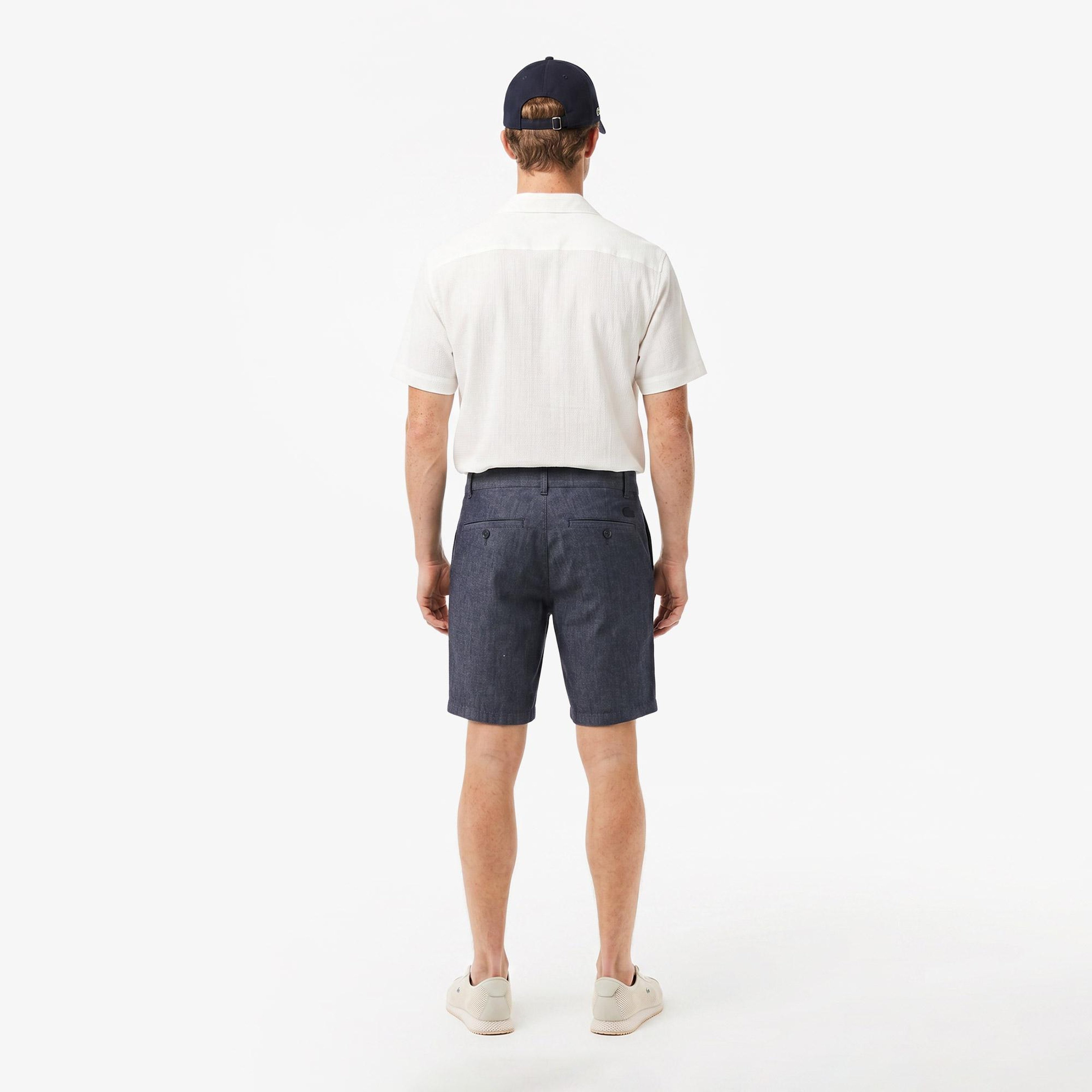 Erkek Slim Fit Lacivert Bermuda Şort