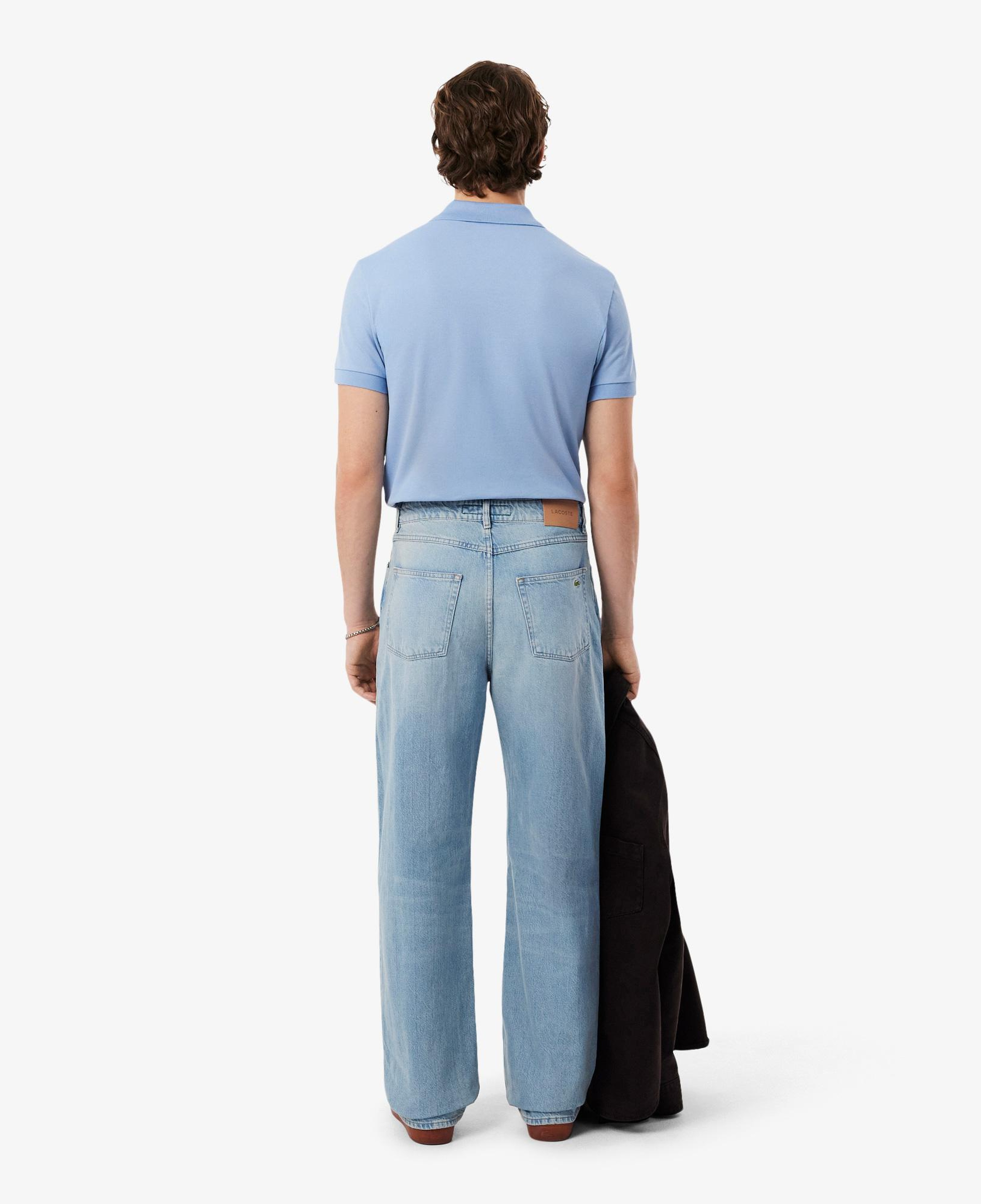Erkek Loose Fit Mavi Jean Pantolon