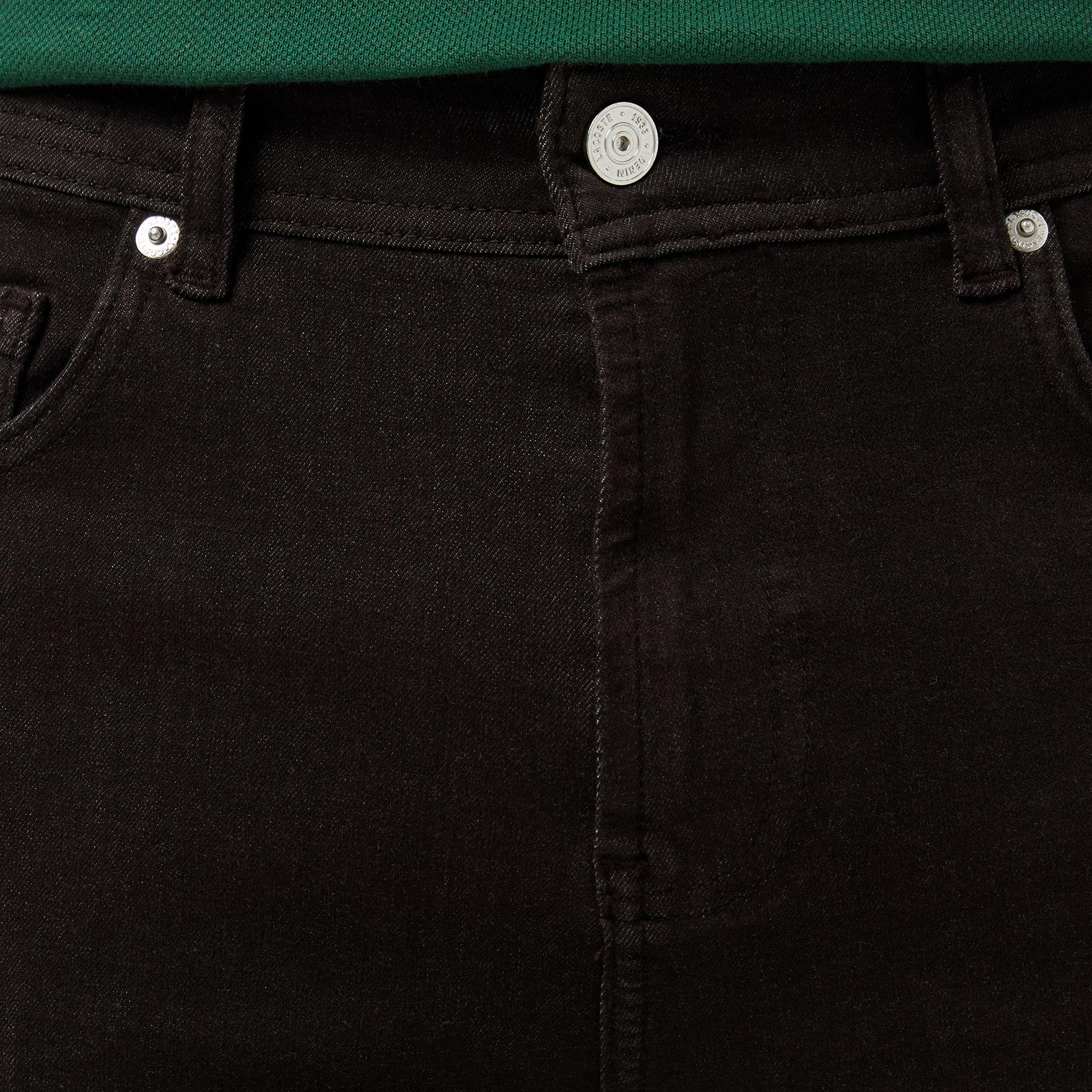 Erkek Slim Fit Kahverengi Jean Pantolon