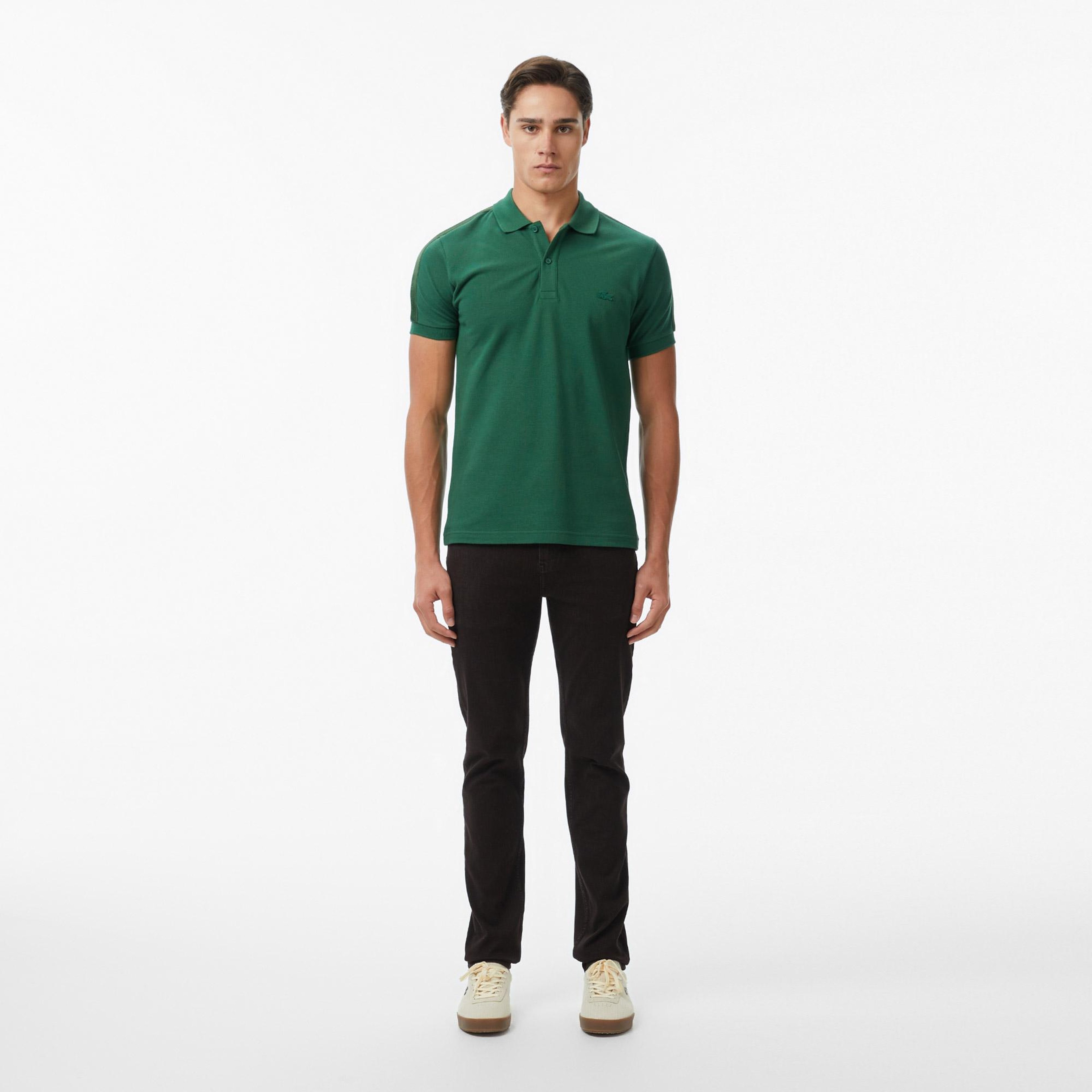 Erkek Regular Fit Koyu Yeşil Polo