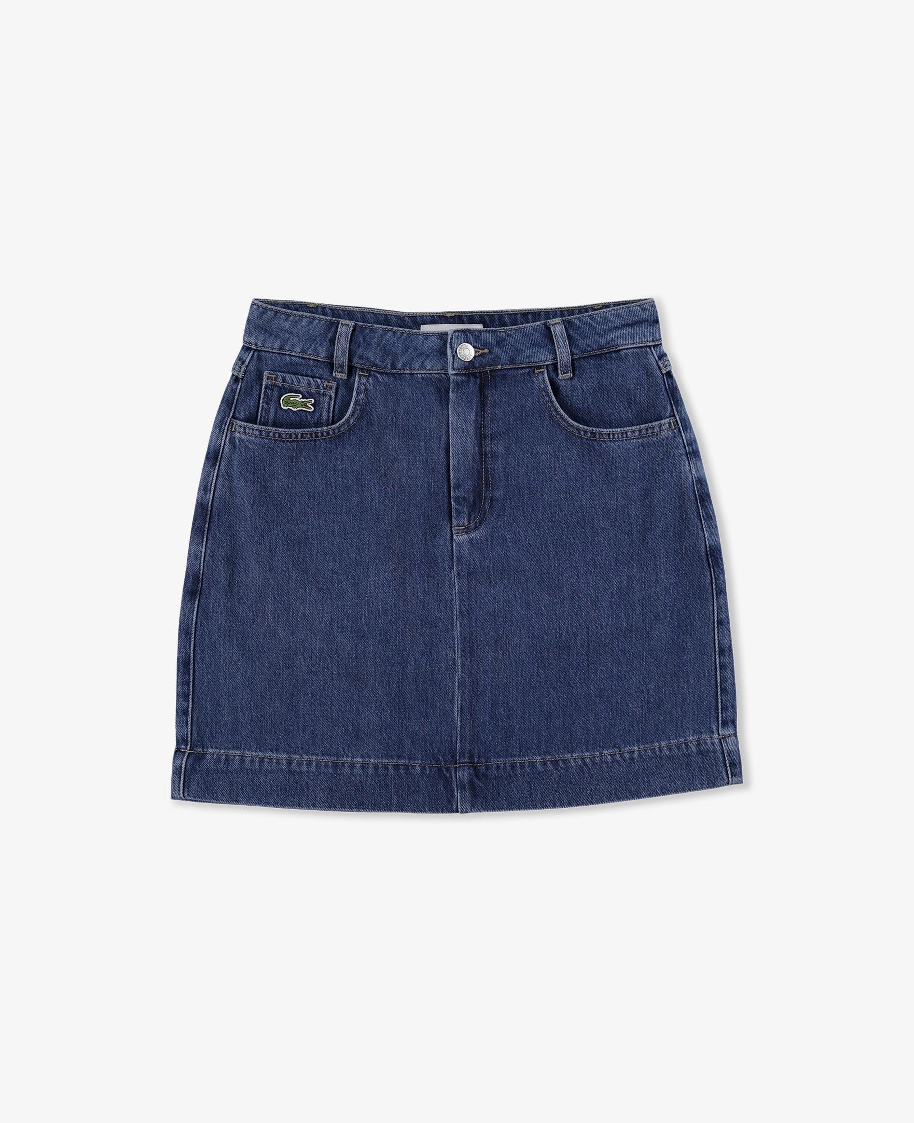 Kadın Classic Fit Denim Koyu Mavi Etek
