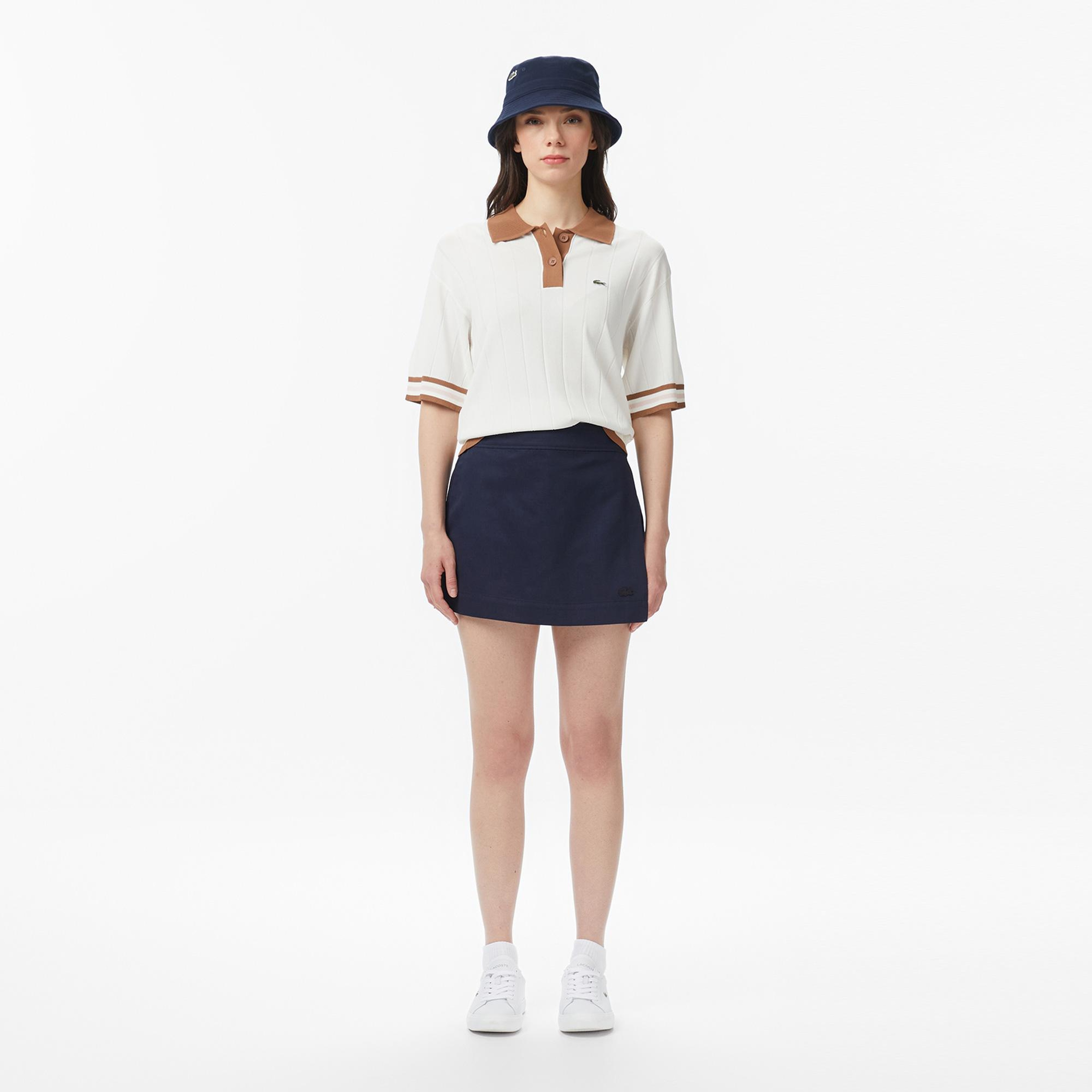 Kadın Classic Fit Lacivert Etek