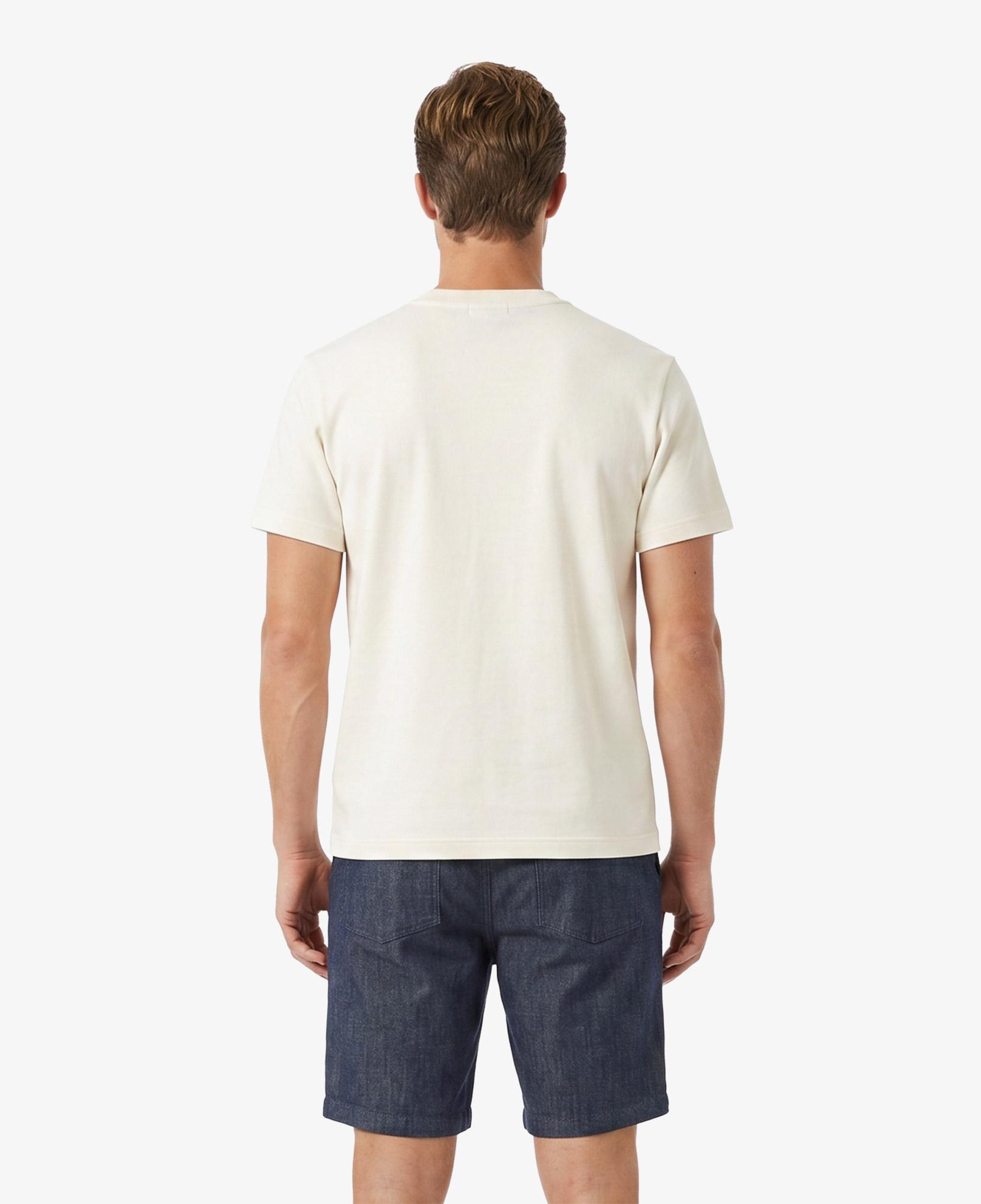 Erkek Relaxed Fit Bisiklet Yaka Krem T-Shirt