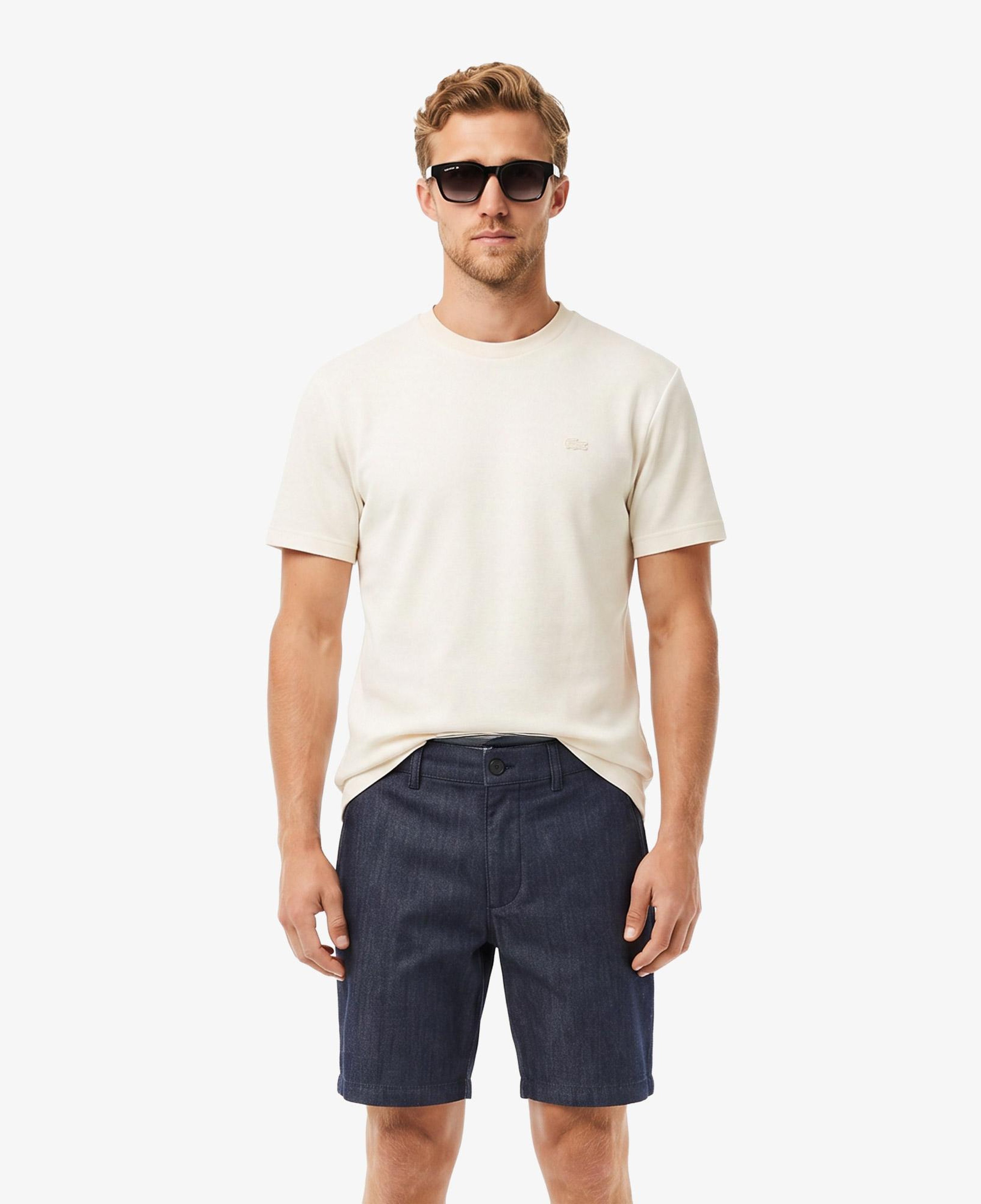 Erkek Relaxed Fit Bisiklet Yaka Krem T-Shirt