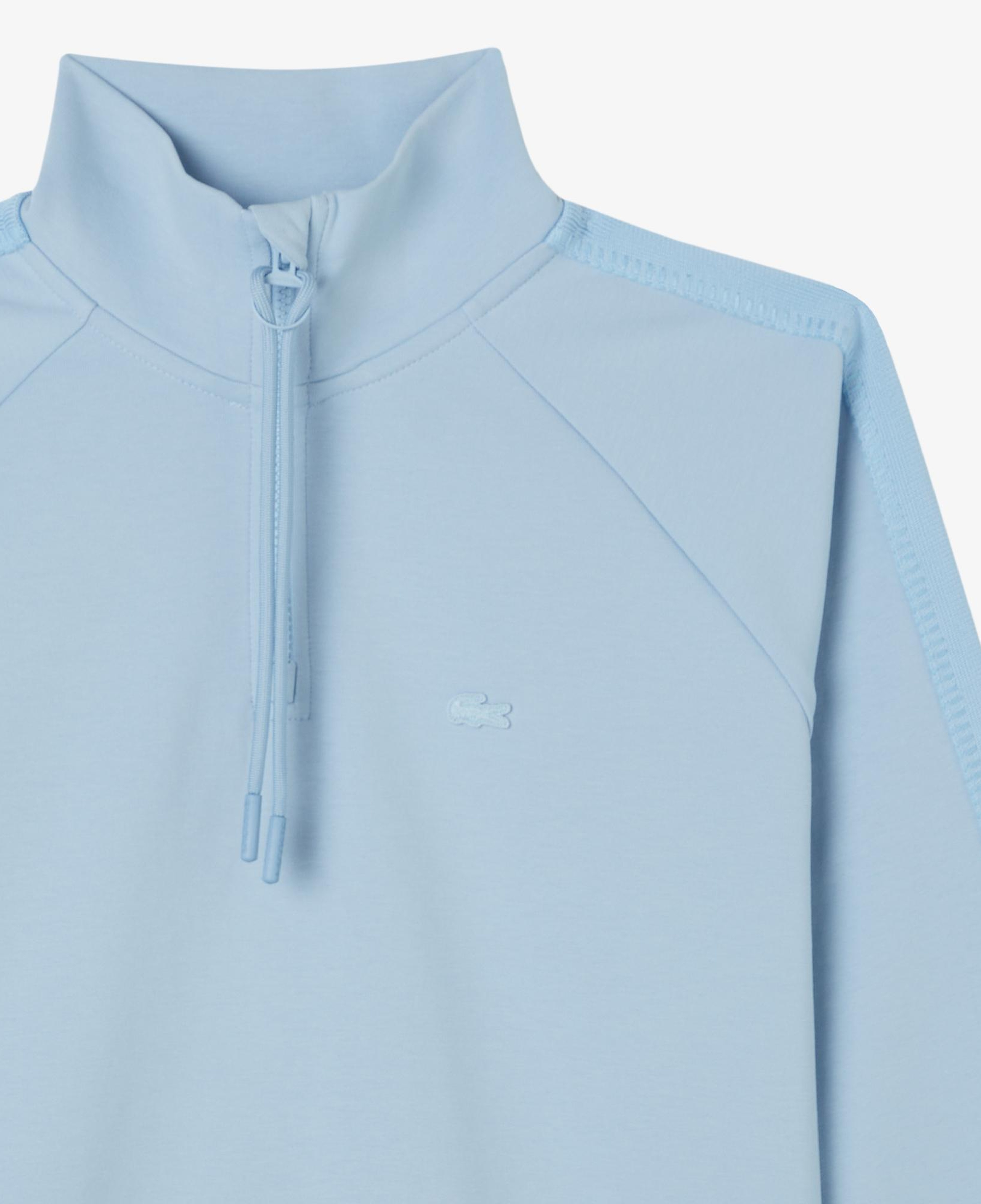 Kadın Loose Fit Dik Yaka Mavi Sweatshirt