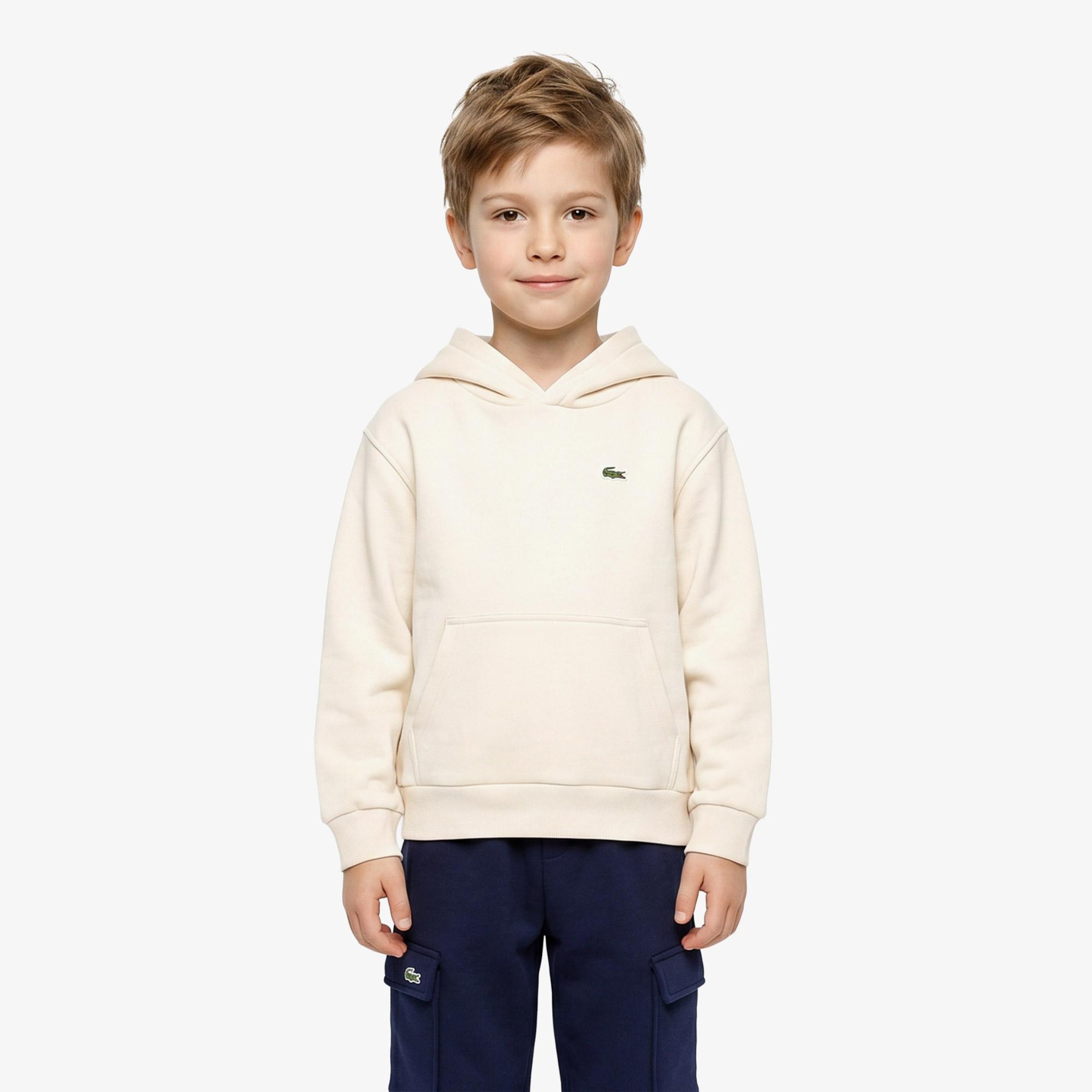 Çocuk Kapüşonlu Krem Sweatshirt