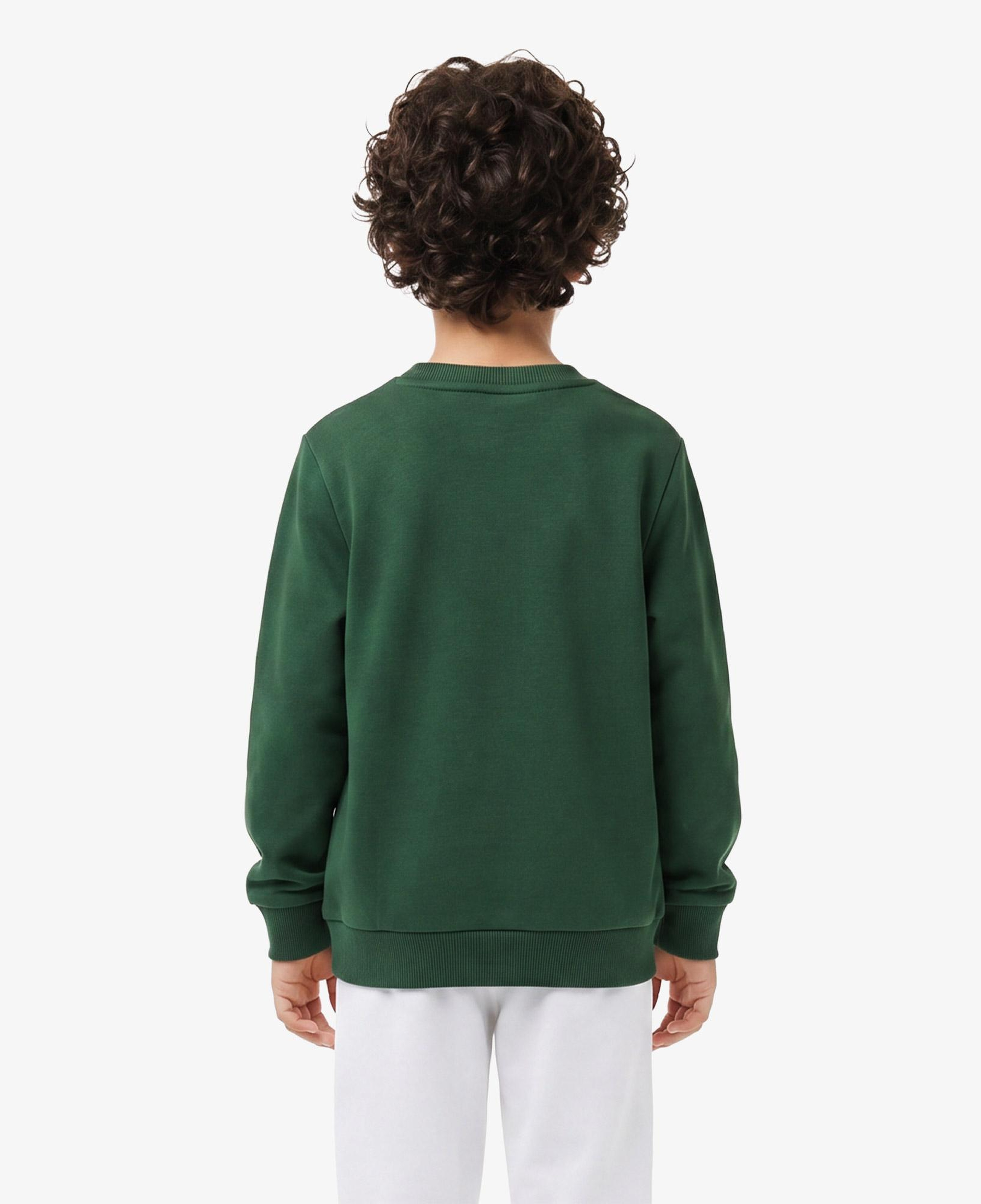 Çocuk Bisiklet Yaka Yeşil Sweatshirt