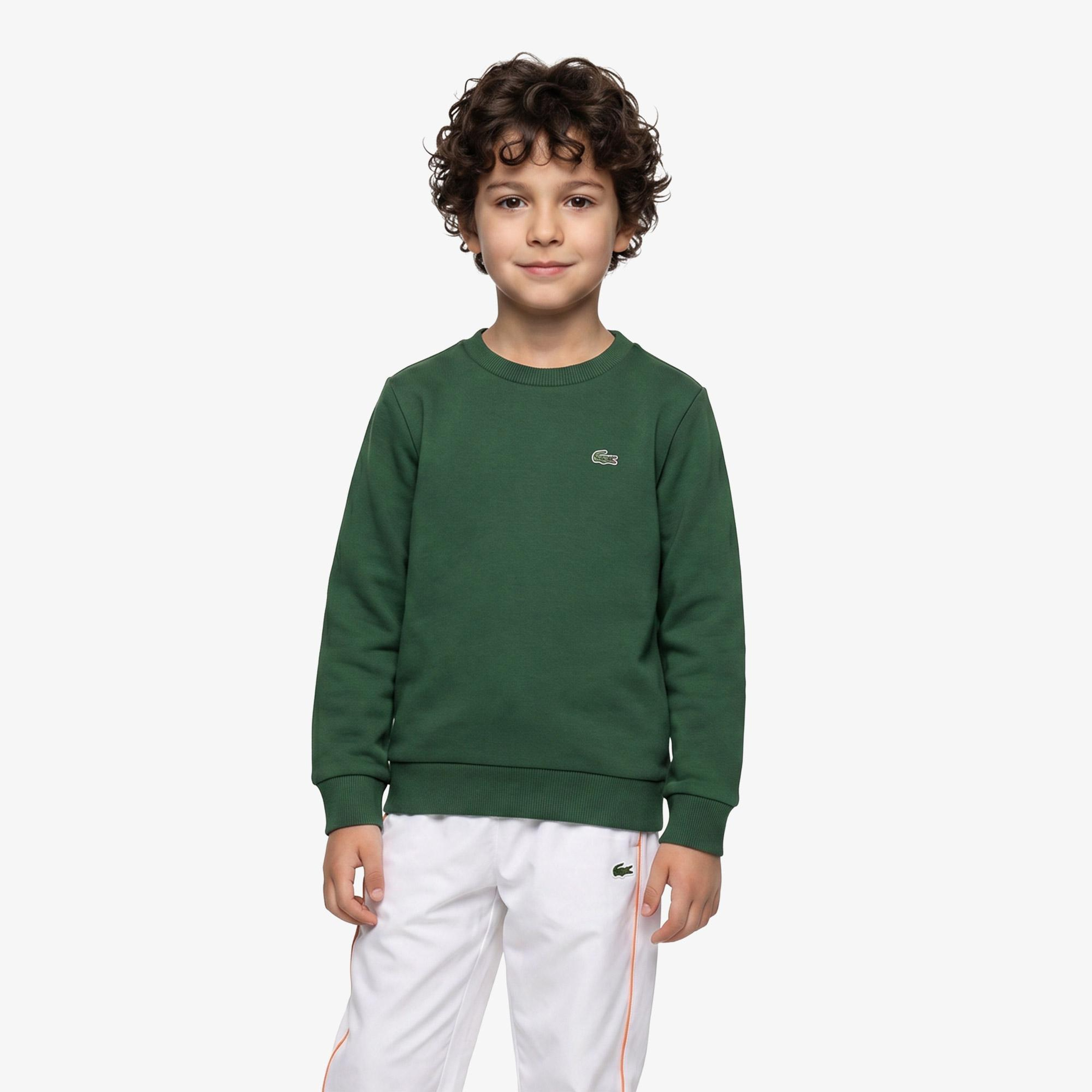 Çocuk Bisiklet Yaka Yeşil Sweatshirt