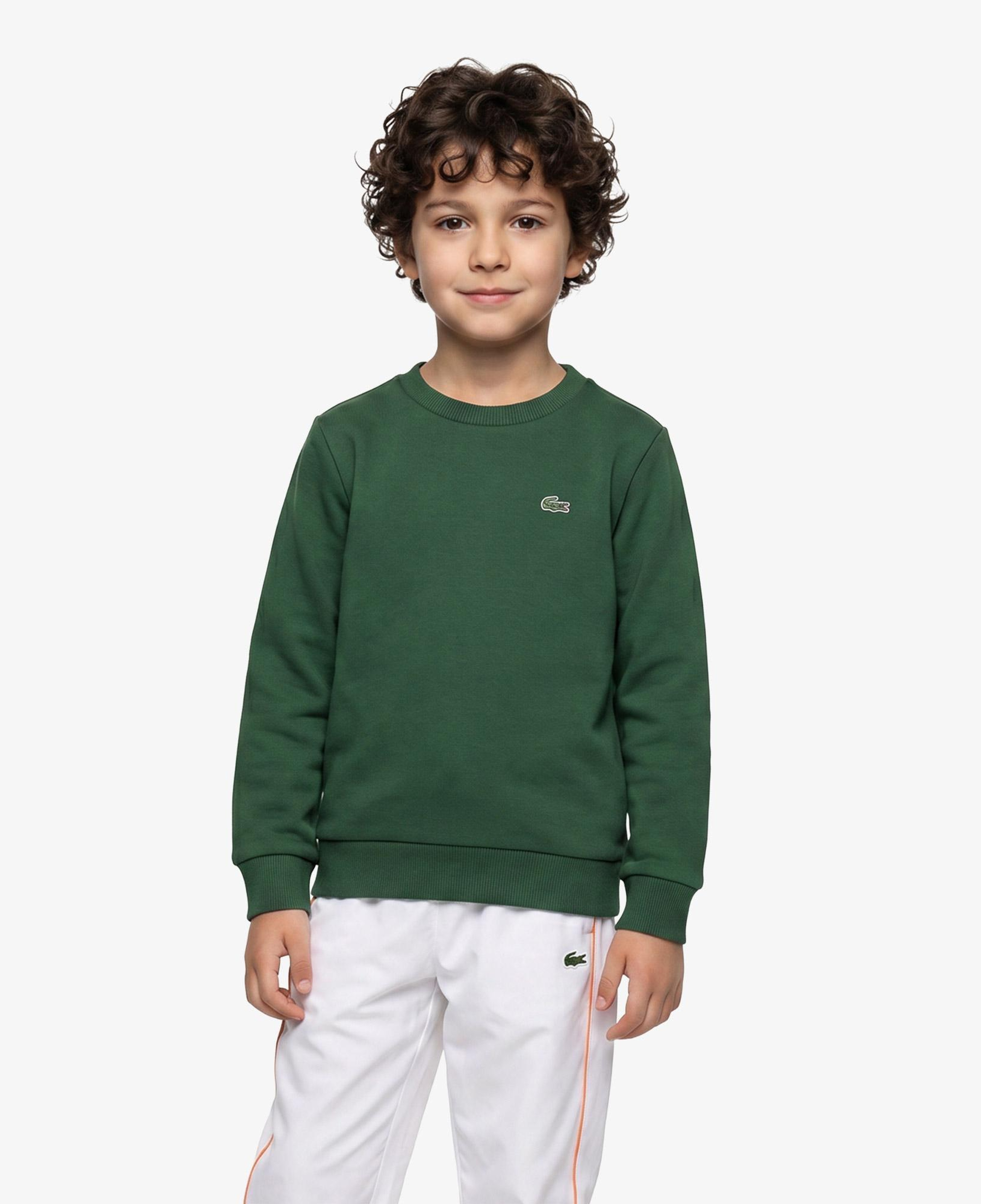 Çocuk Bisiklet Yaka Yeşil Sweatshirt