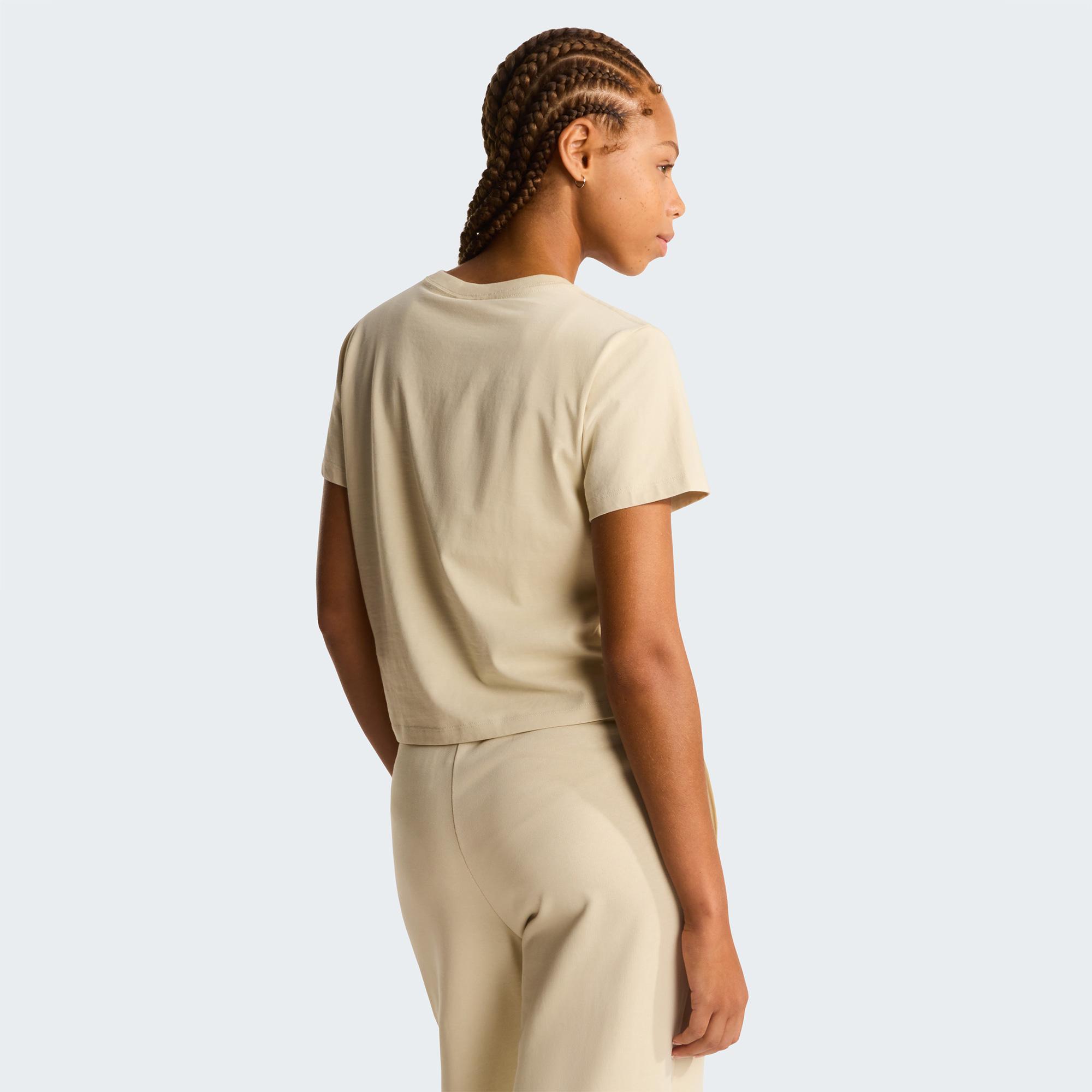 The North Face Essential Light Wide Leg Kadın Krem T-Shirt