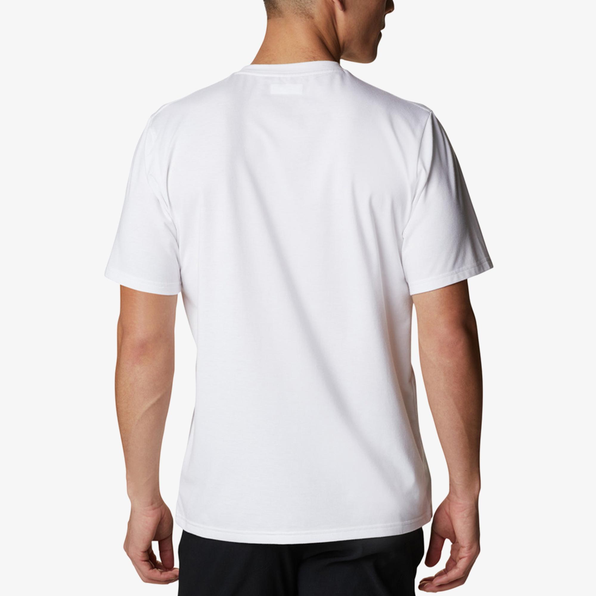 Columbia Sun Trek Sleeve Erkek Beyaz T-Shirt