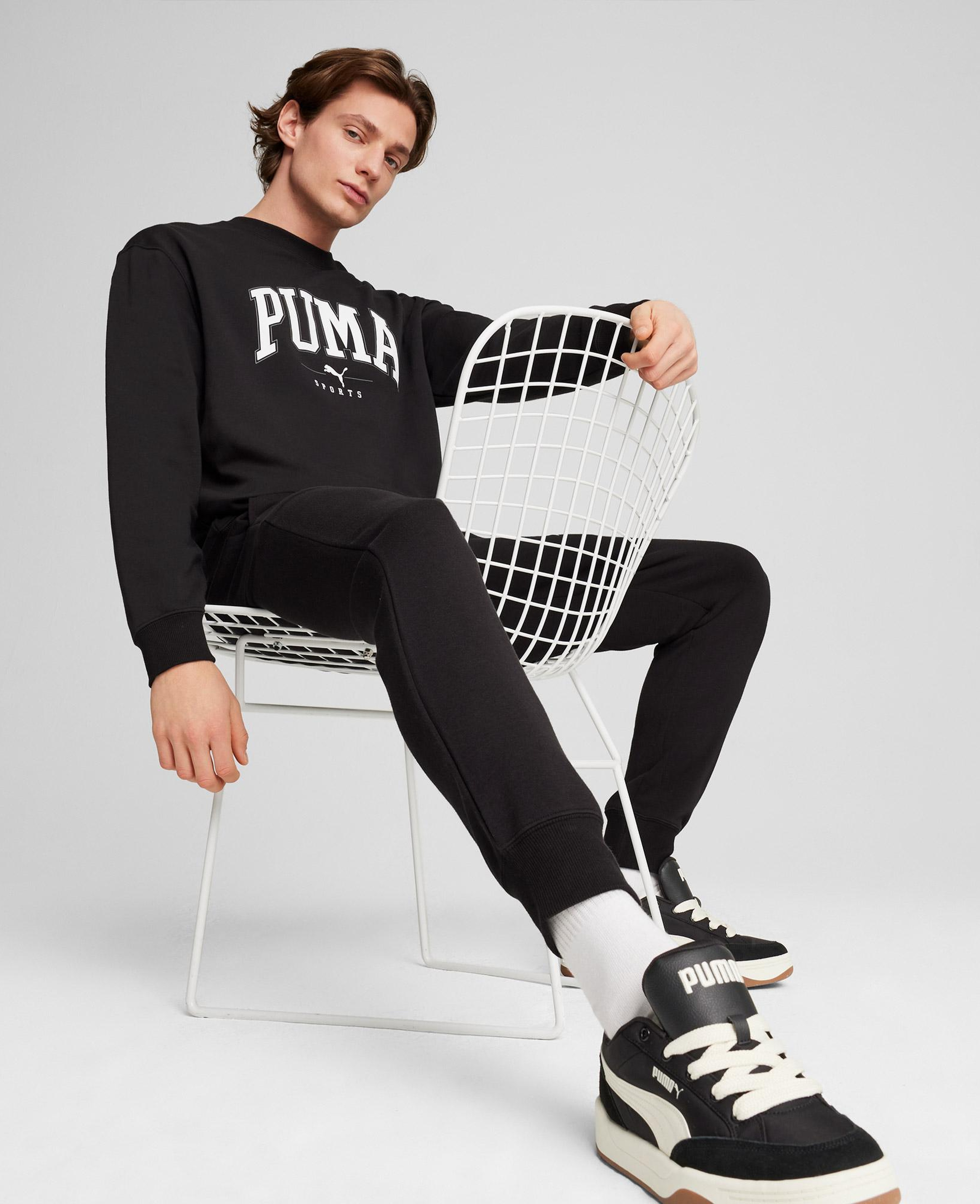Puma Squad Erkek Siyah Günlük Sweatshirt