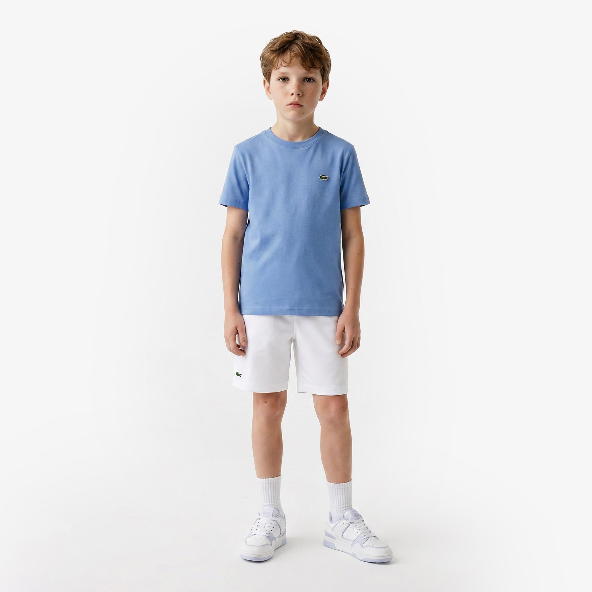 Çocuk Bisiklet Yaka Mavi T-Shirt