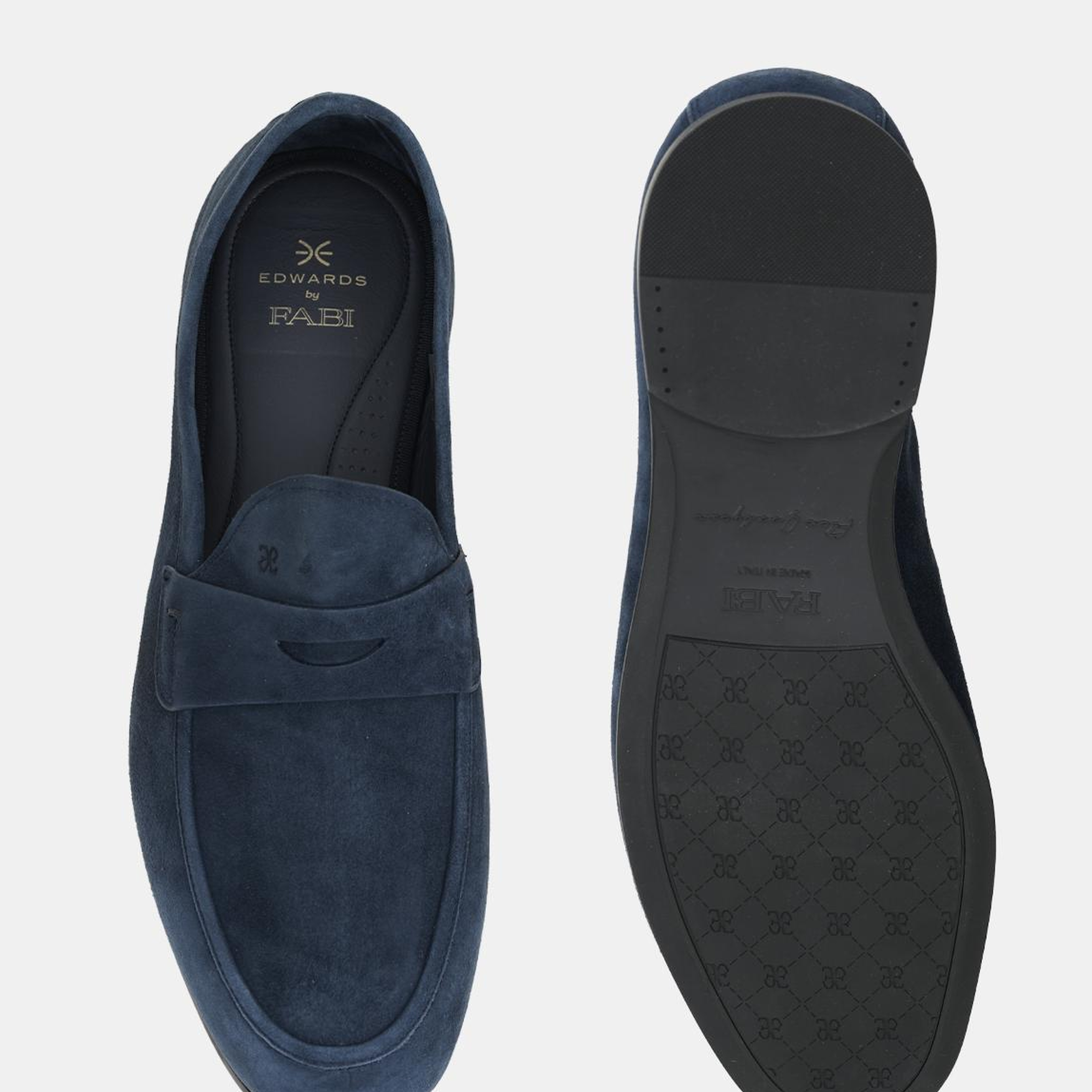 Erkek Lacivert Deri Loafer