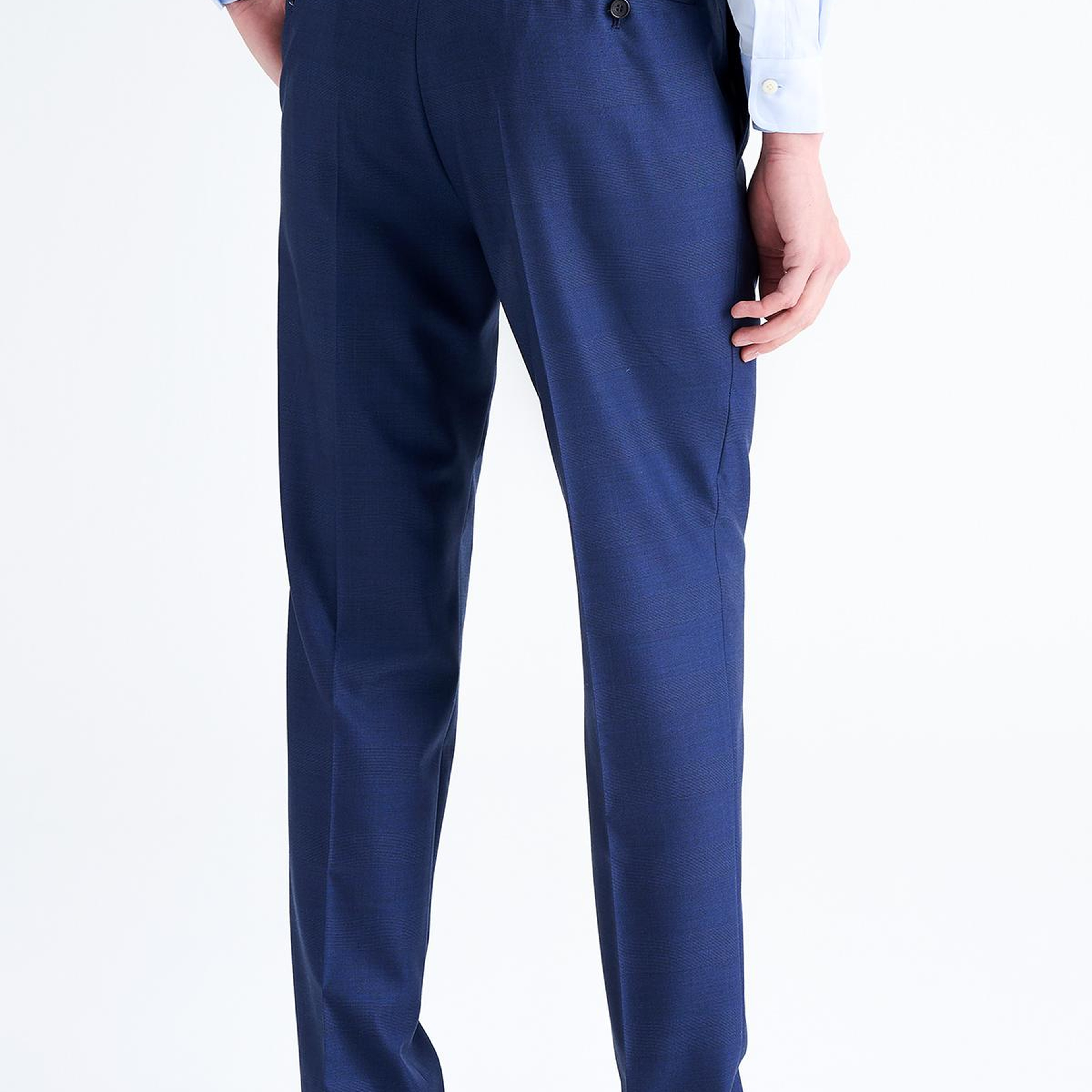 Erkek Lacivert Vitale Barberis Yün Takım Elbise