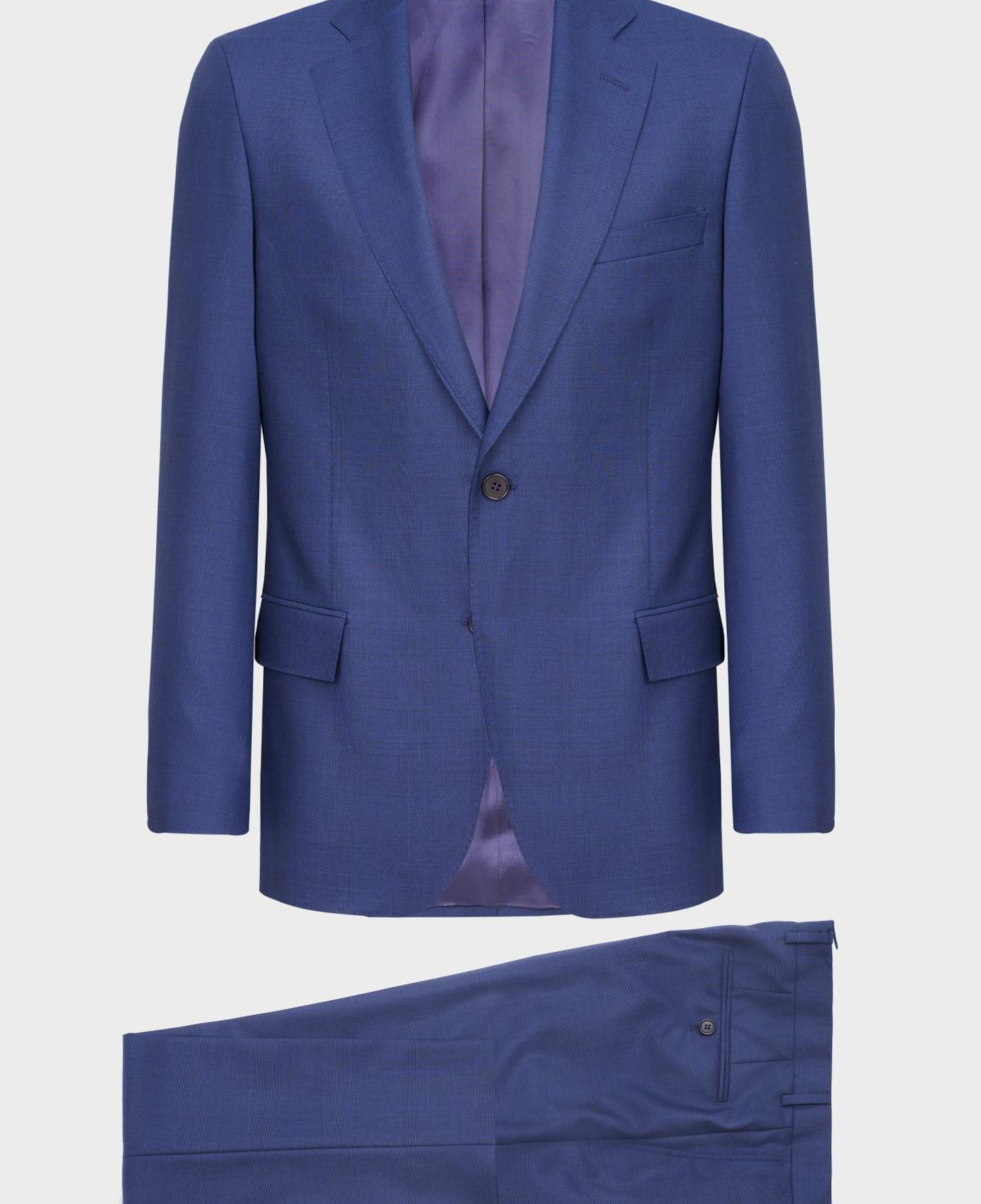Erkek Lacivert Vitale Barberis Yün Takım Elbise