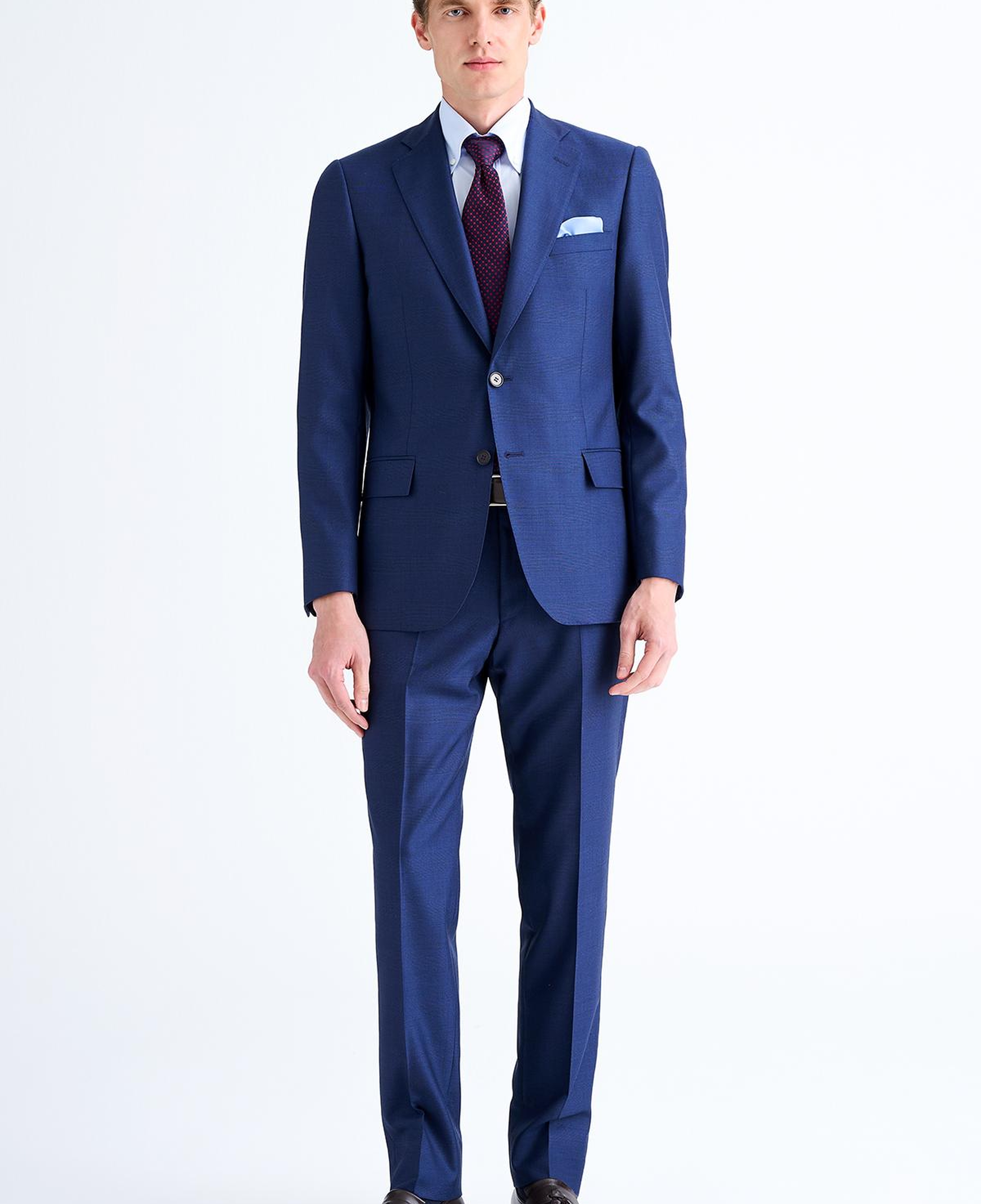Erkek Lacivert Vitale Barberis Yün Takım Elbise