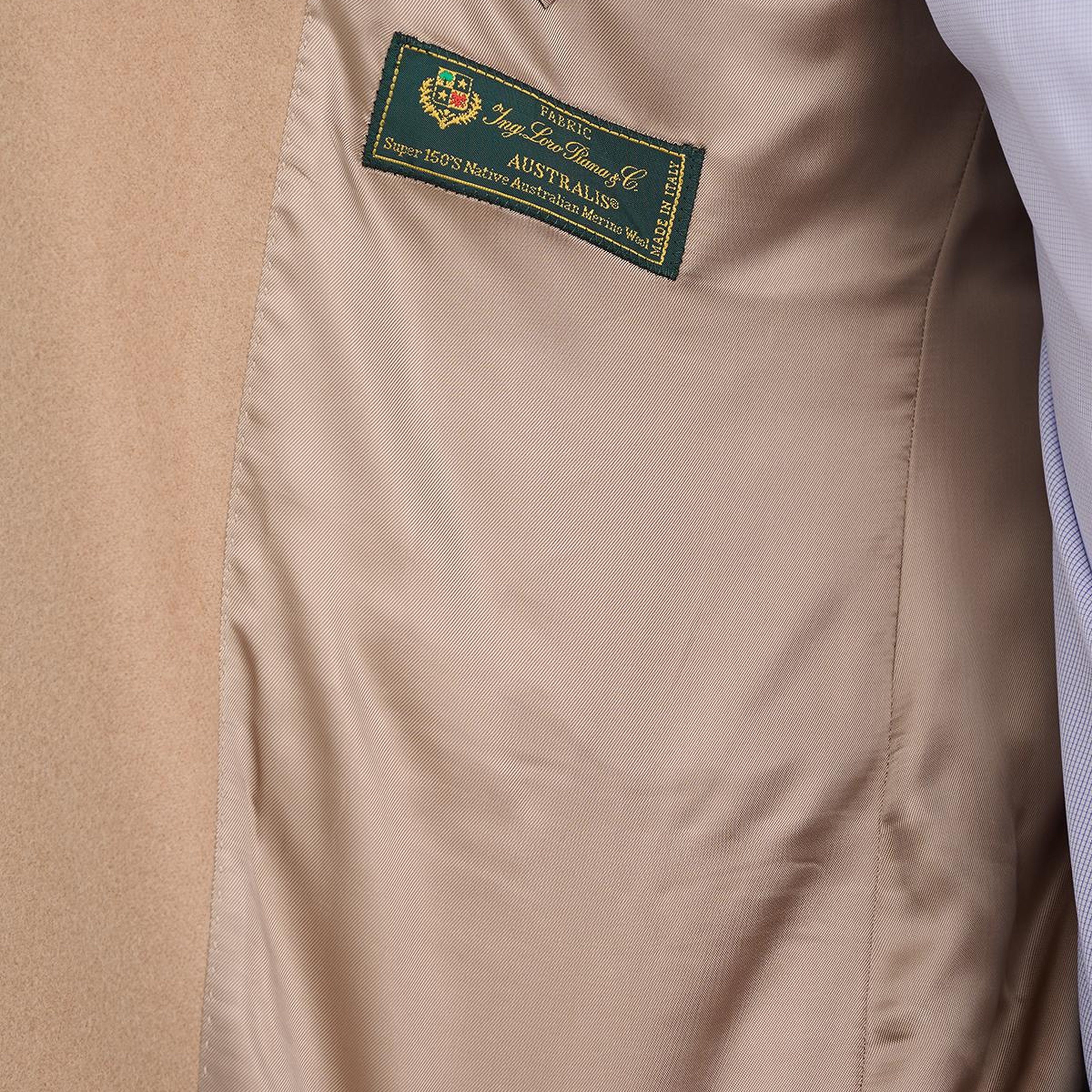 Erkek Camel Deve Tüyü Loro Piana Kumaşıyla Üretilmiş Spor Ceket