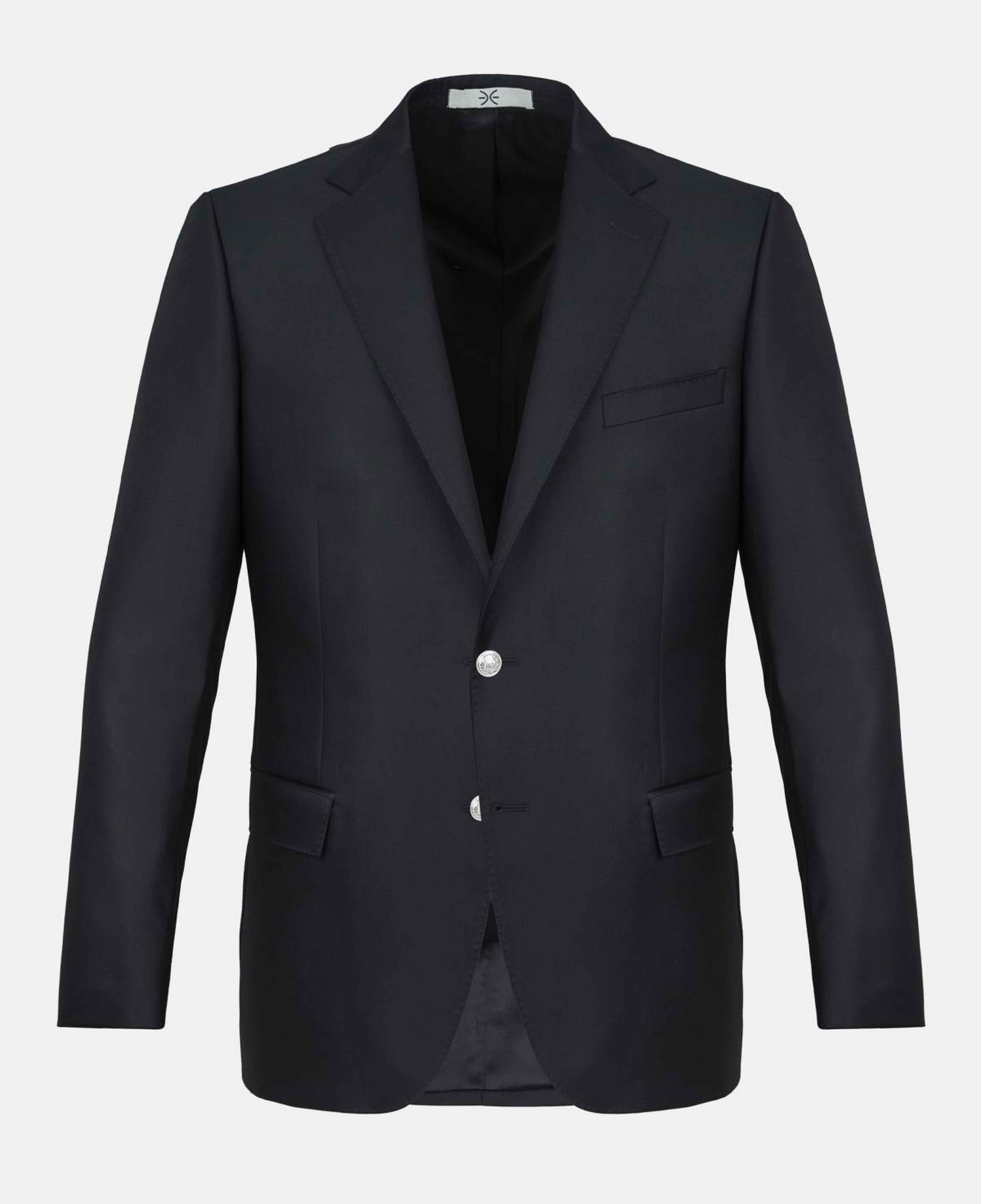 Erkek Siyah Loro Piana Kumaşıyla Üretilmiş Yün Blazer Ceket