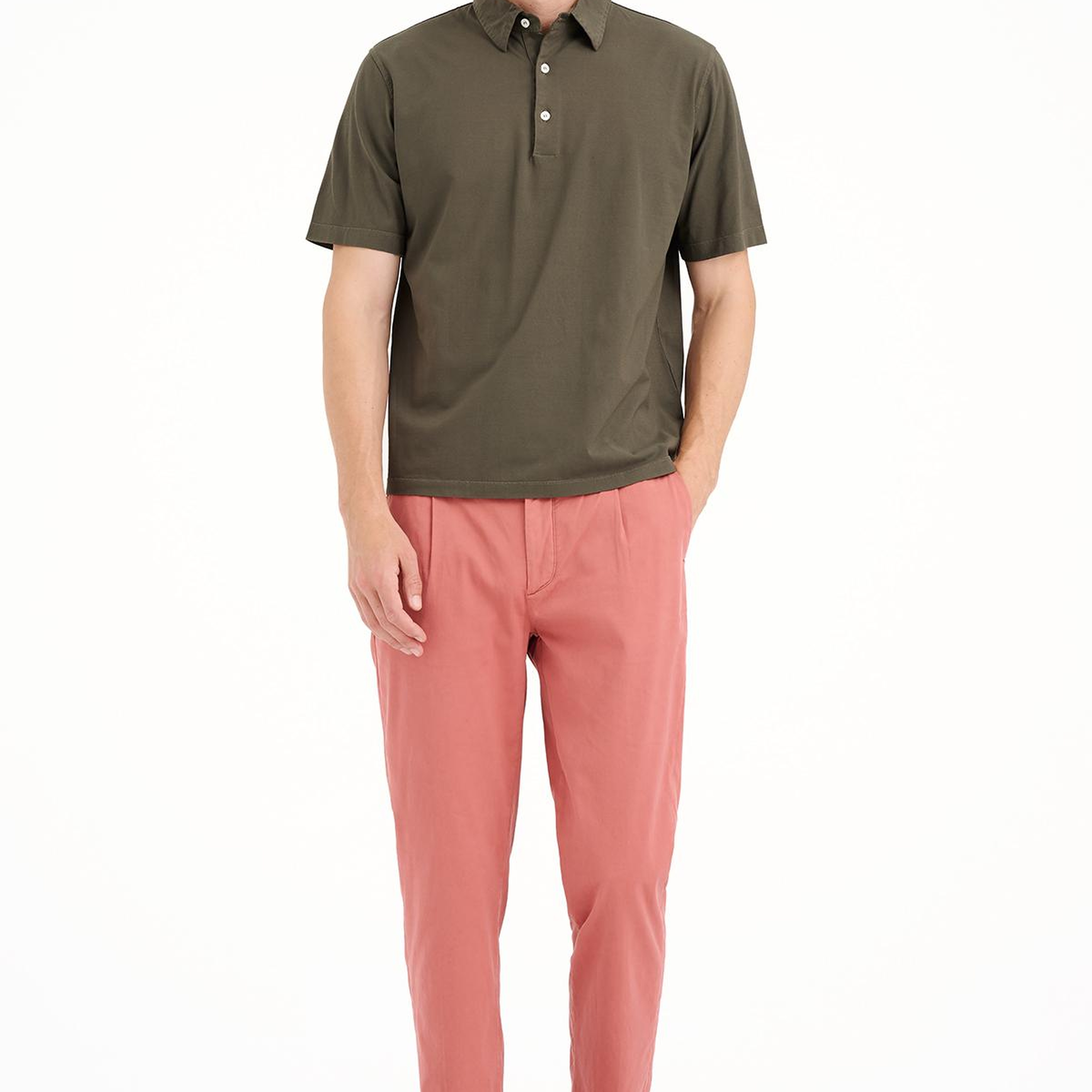 Erkek Yeşil Polo Yaka T-Shirt
