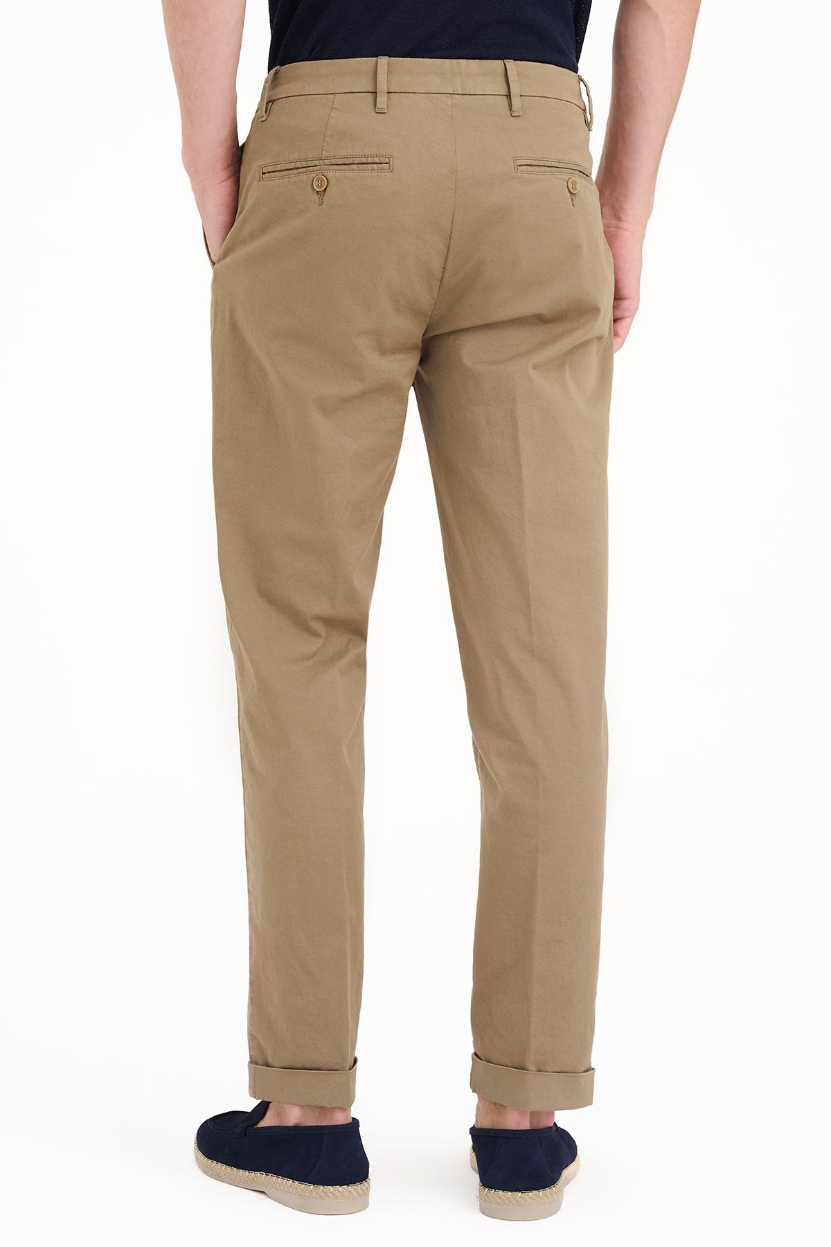 Erkek Kahverengi Chino Pantolon