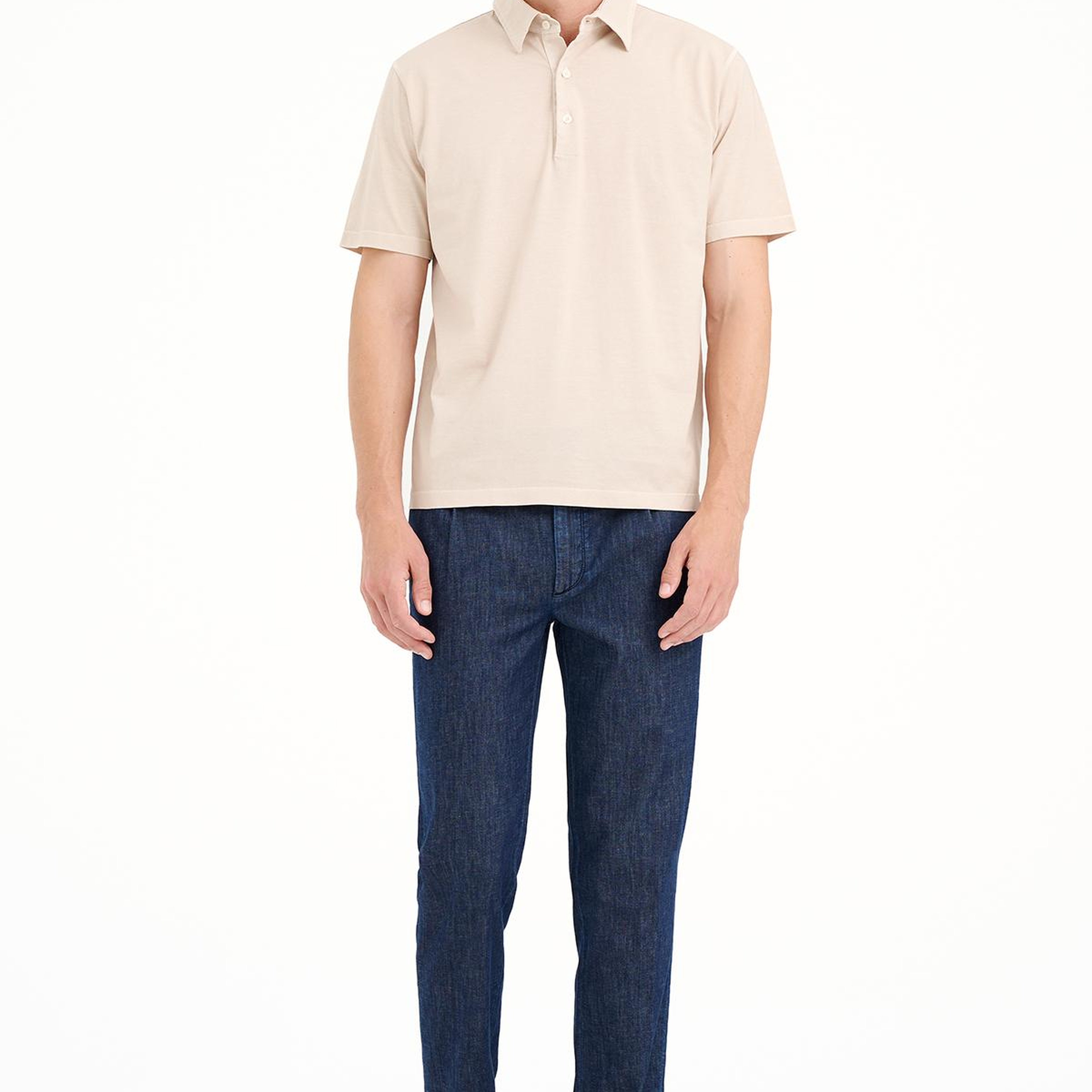 Erkek Kahverengi Polo Yaka T-Shirt