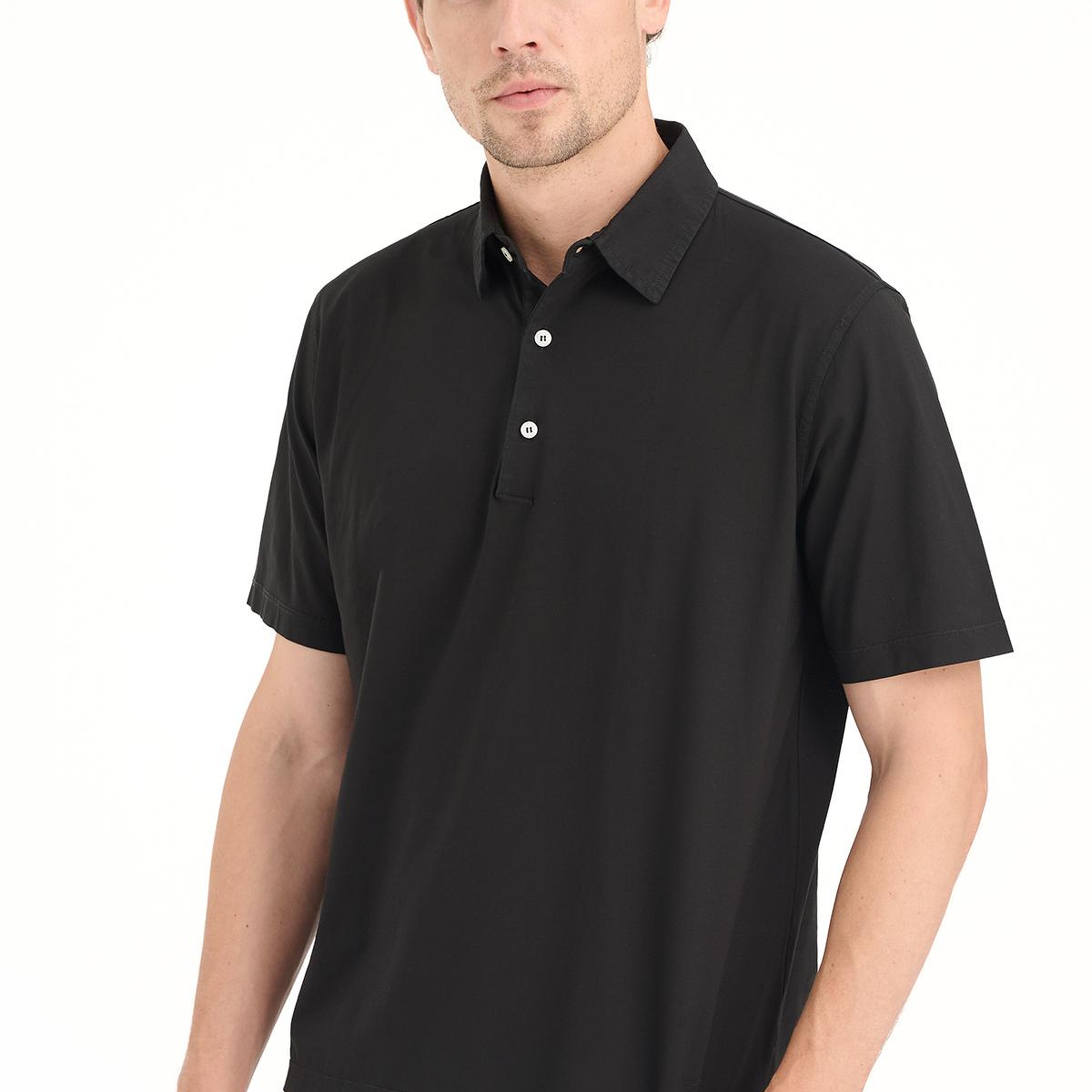 Erkek Siyah Polo Yaka T-Shirt