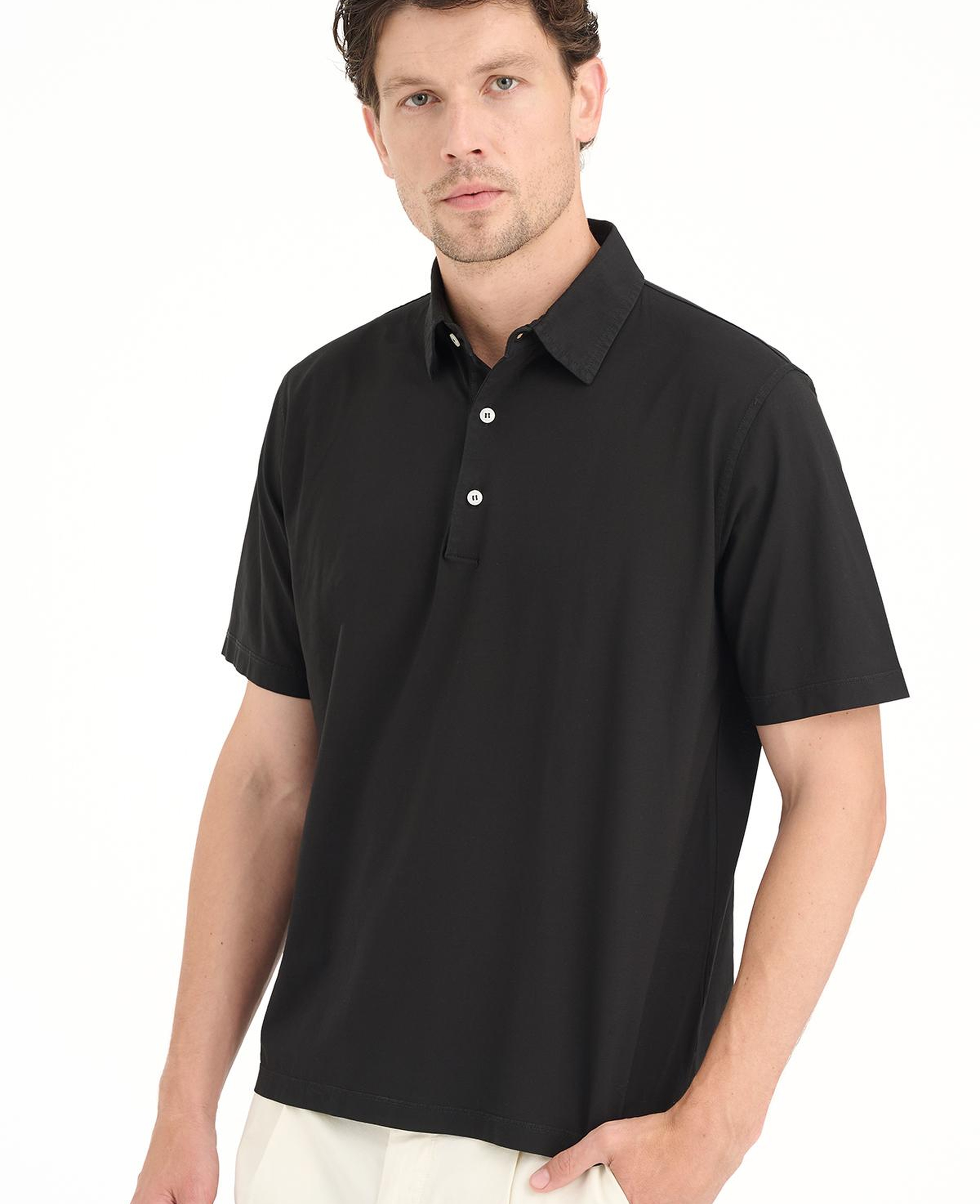 Erkek Siyah Polo Yaka T-Shirt