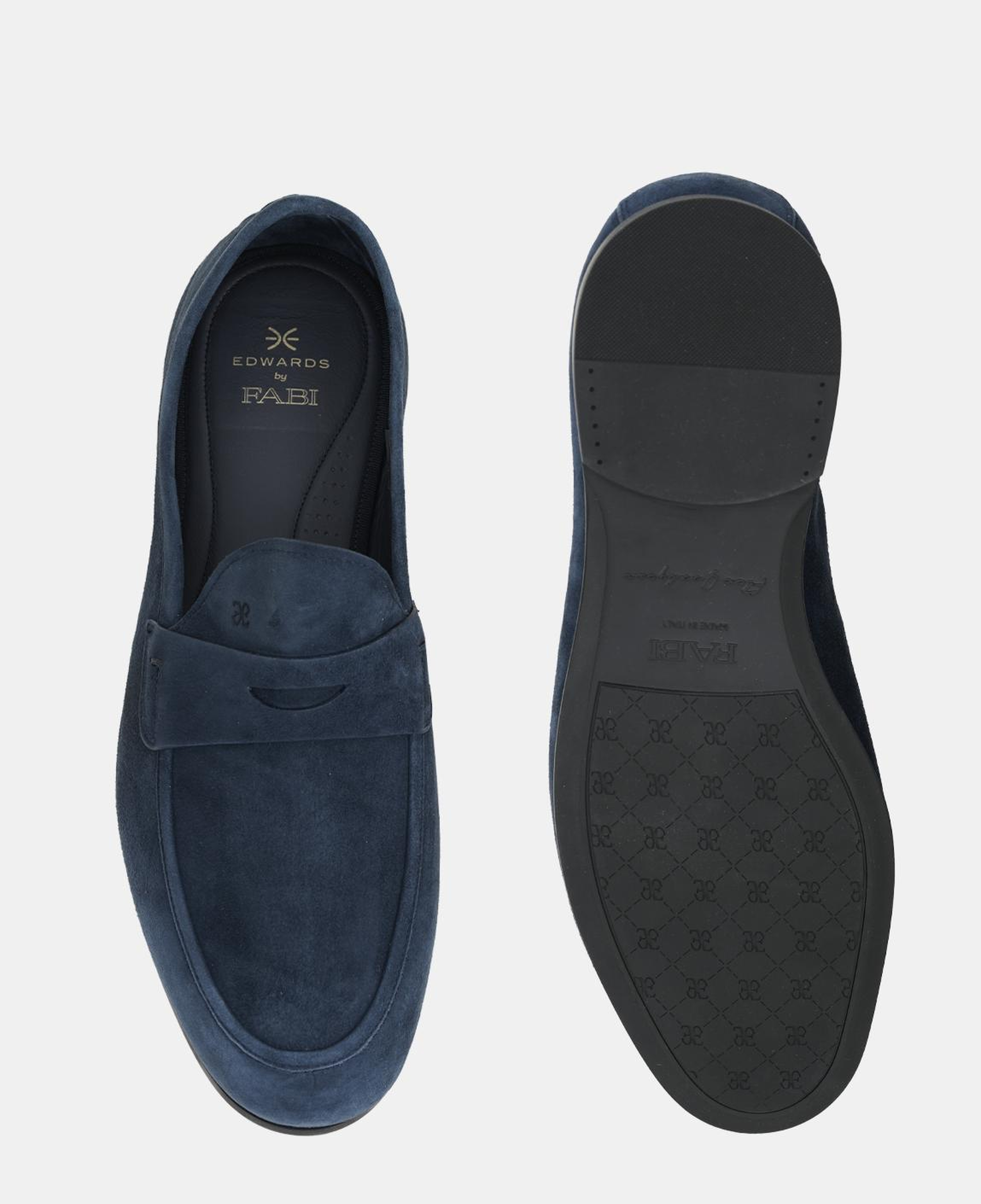 Erkek Lacivert Deri Loafer