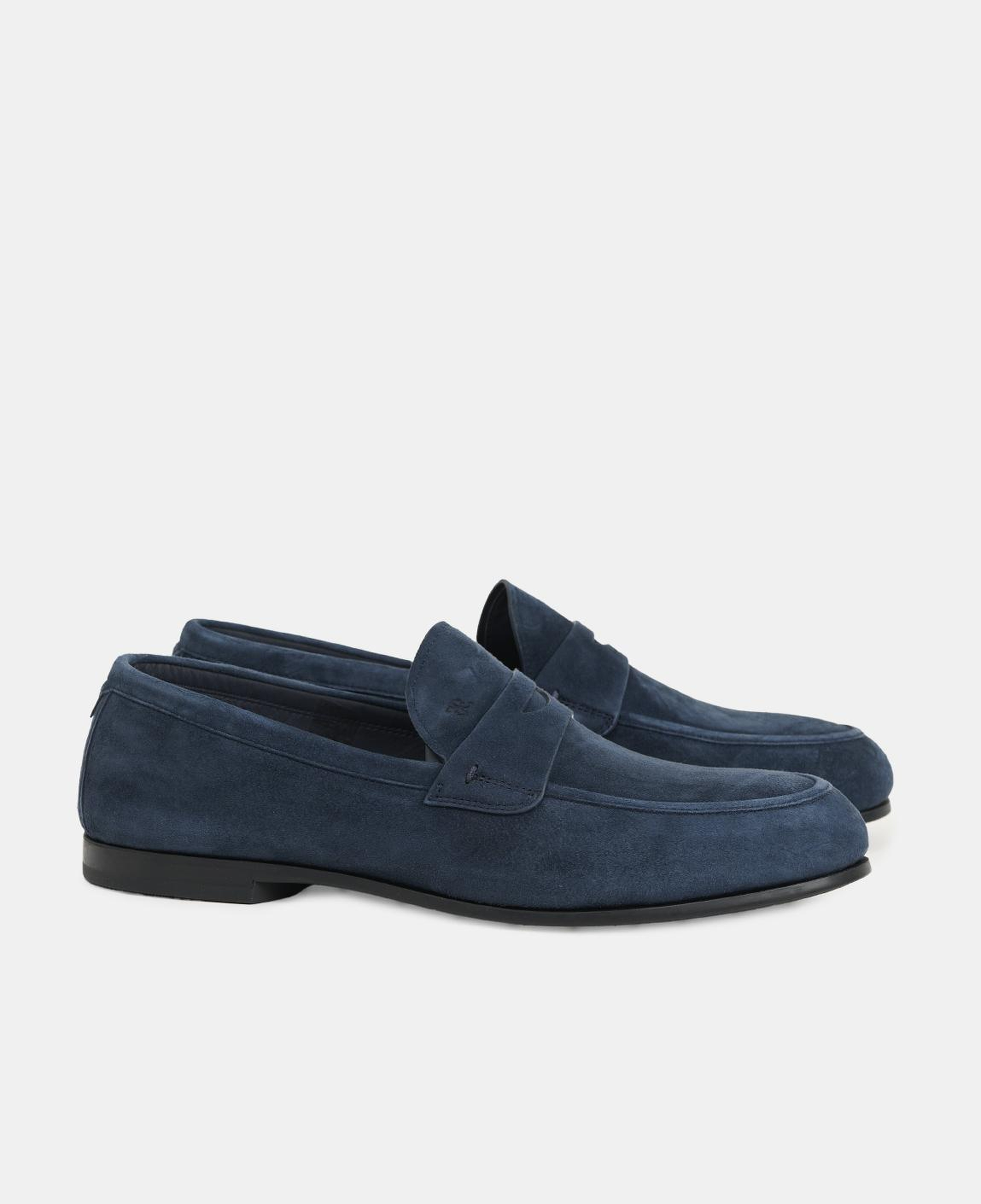 Erkek Lacivert Deri Loafer