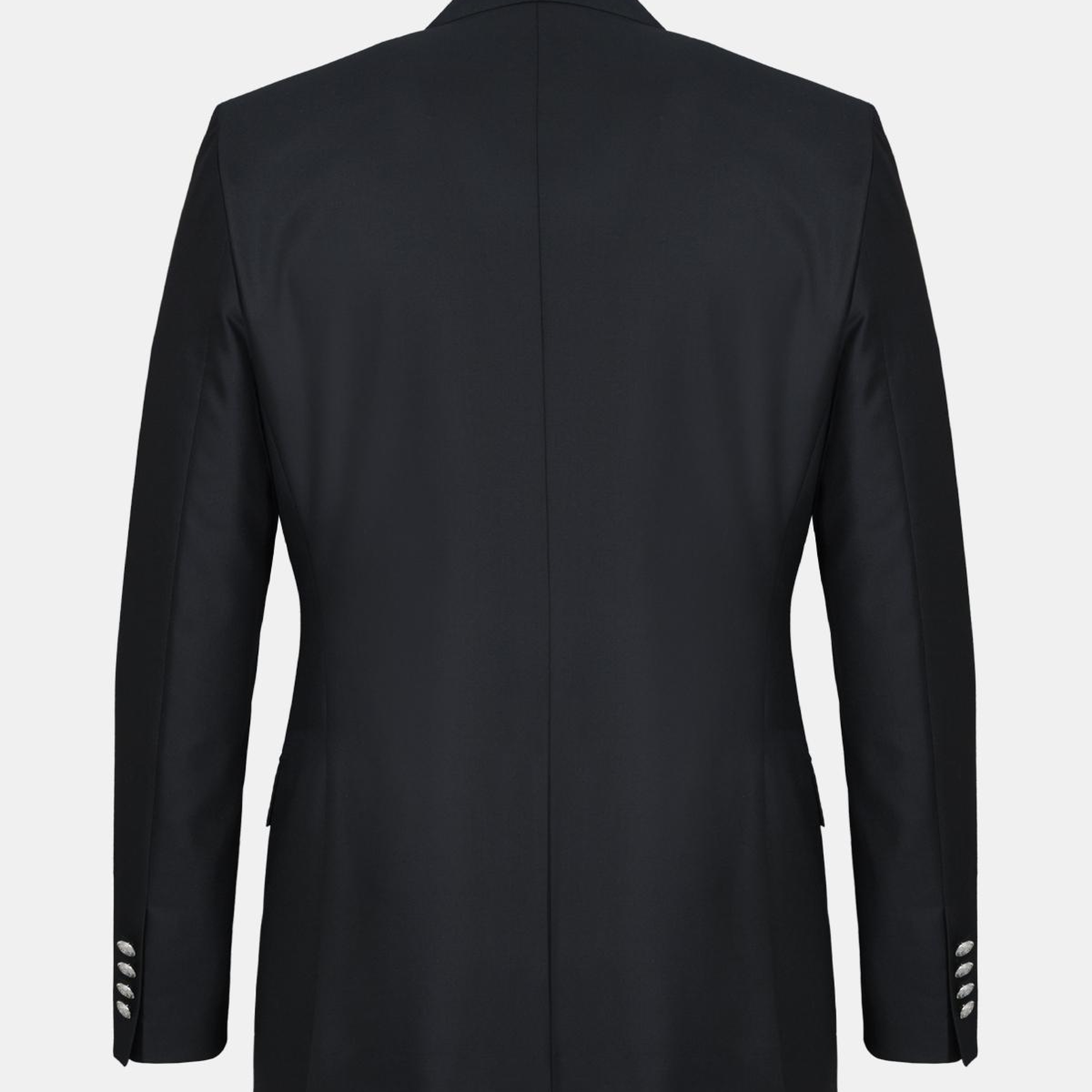 Erkek Siyah Loro Piana Kumaşıyla Üretilmiş Yün Blazer Ceket