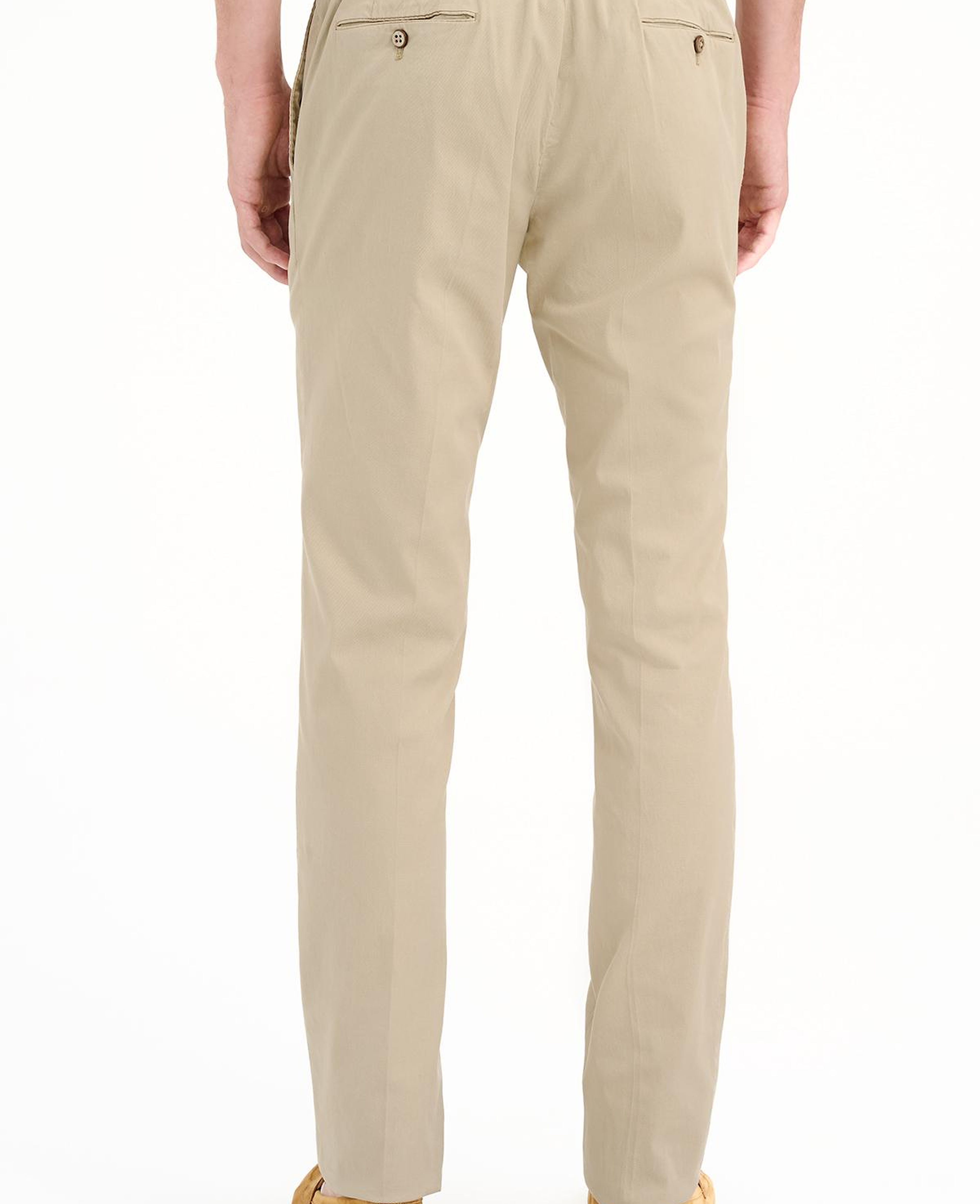 Erkek Bej Slim Fit Elastik Bel Lyocell Jogger Pantolon