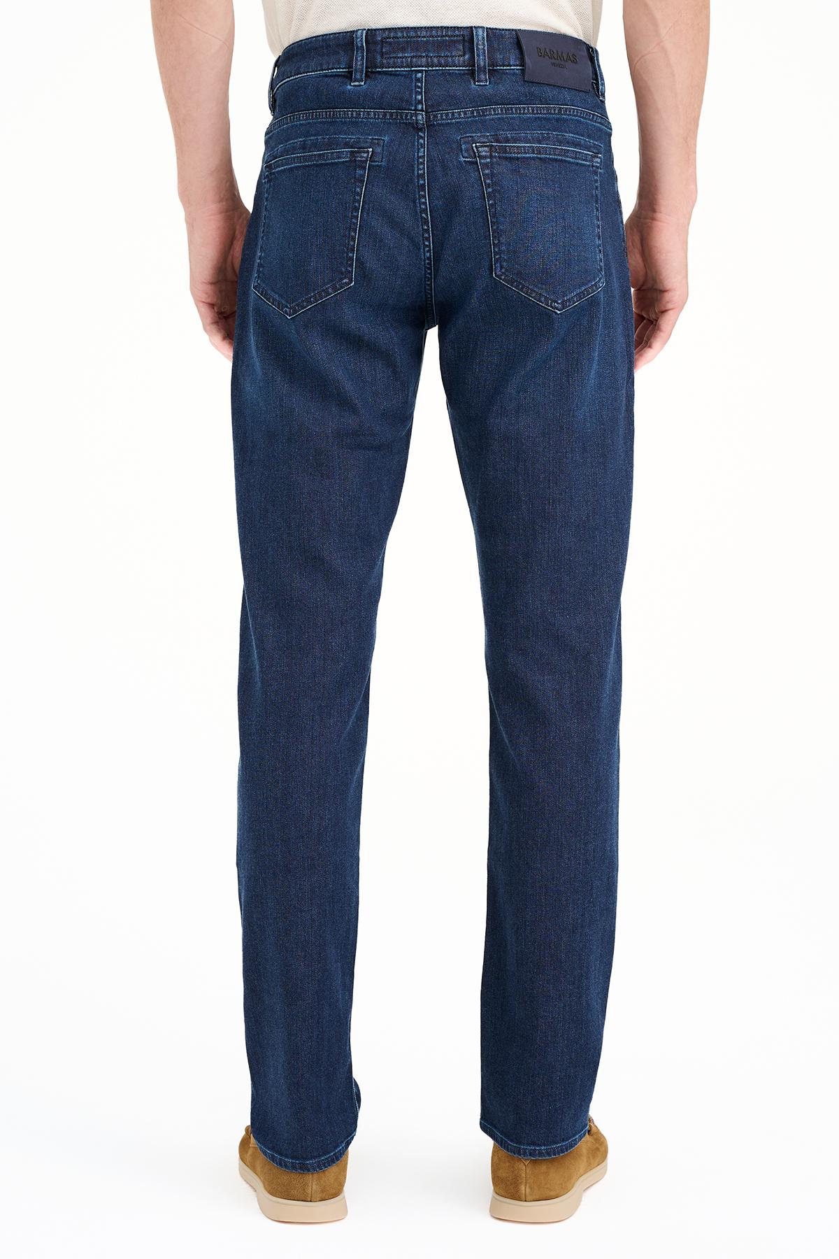 Erkek Mavi Modal Karışımlı Jean Pantolon