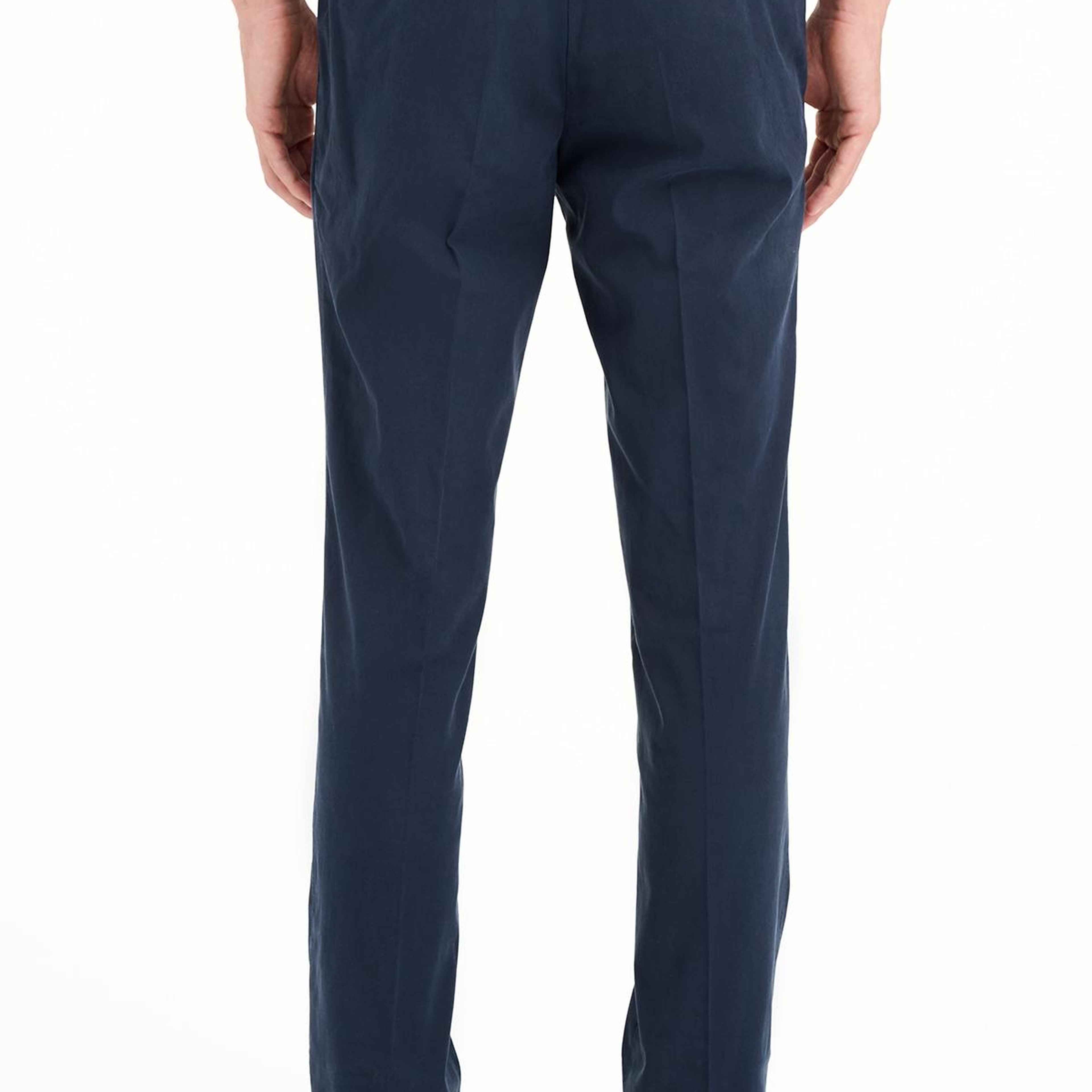 Erkek Lacivert Slim Fit Elastik Bel Lyocell Jogger Pantolon