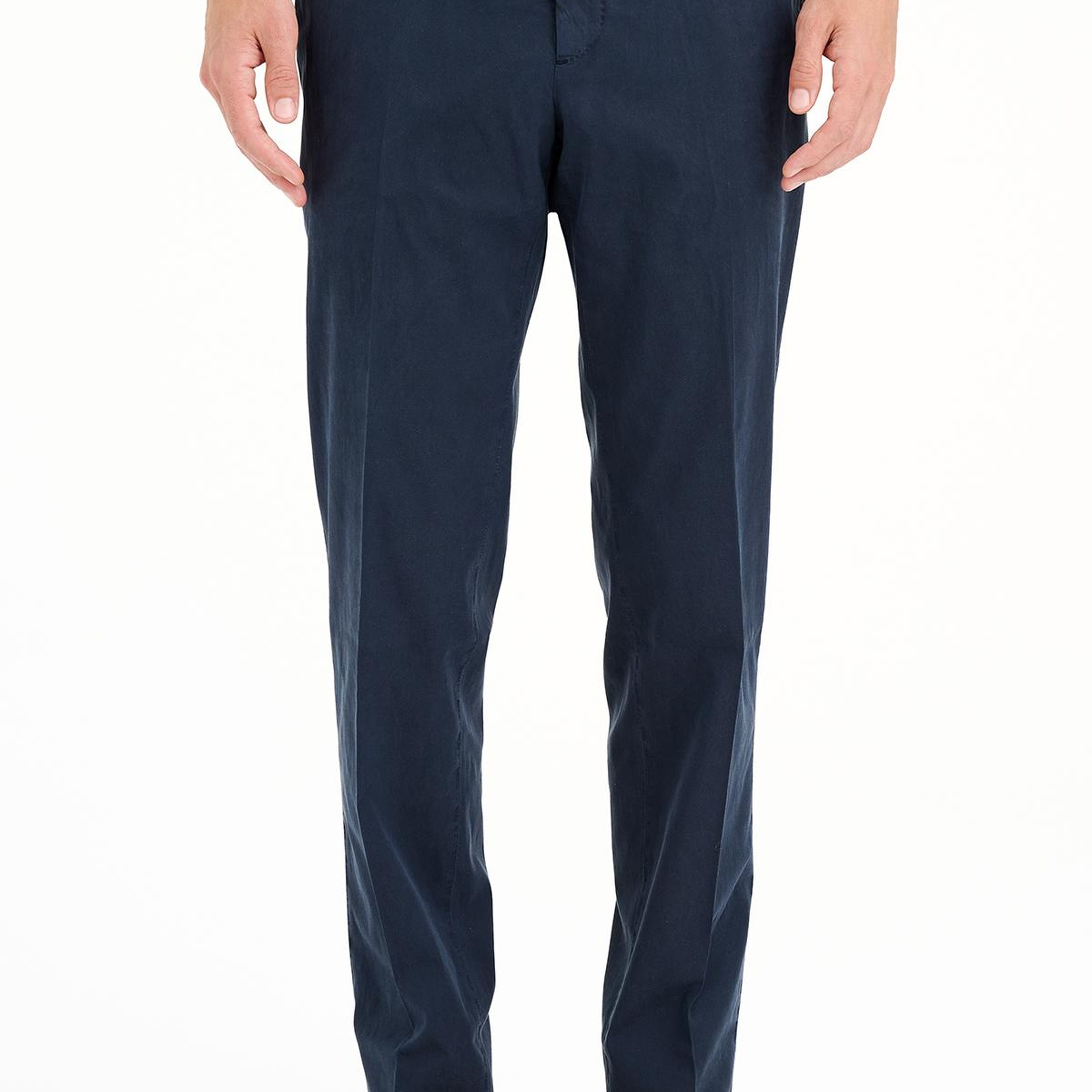 Erkek Lacivert Slim Fit Elastik Bel Lyocell Jogger Pantolon