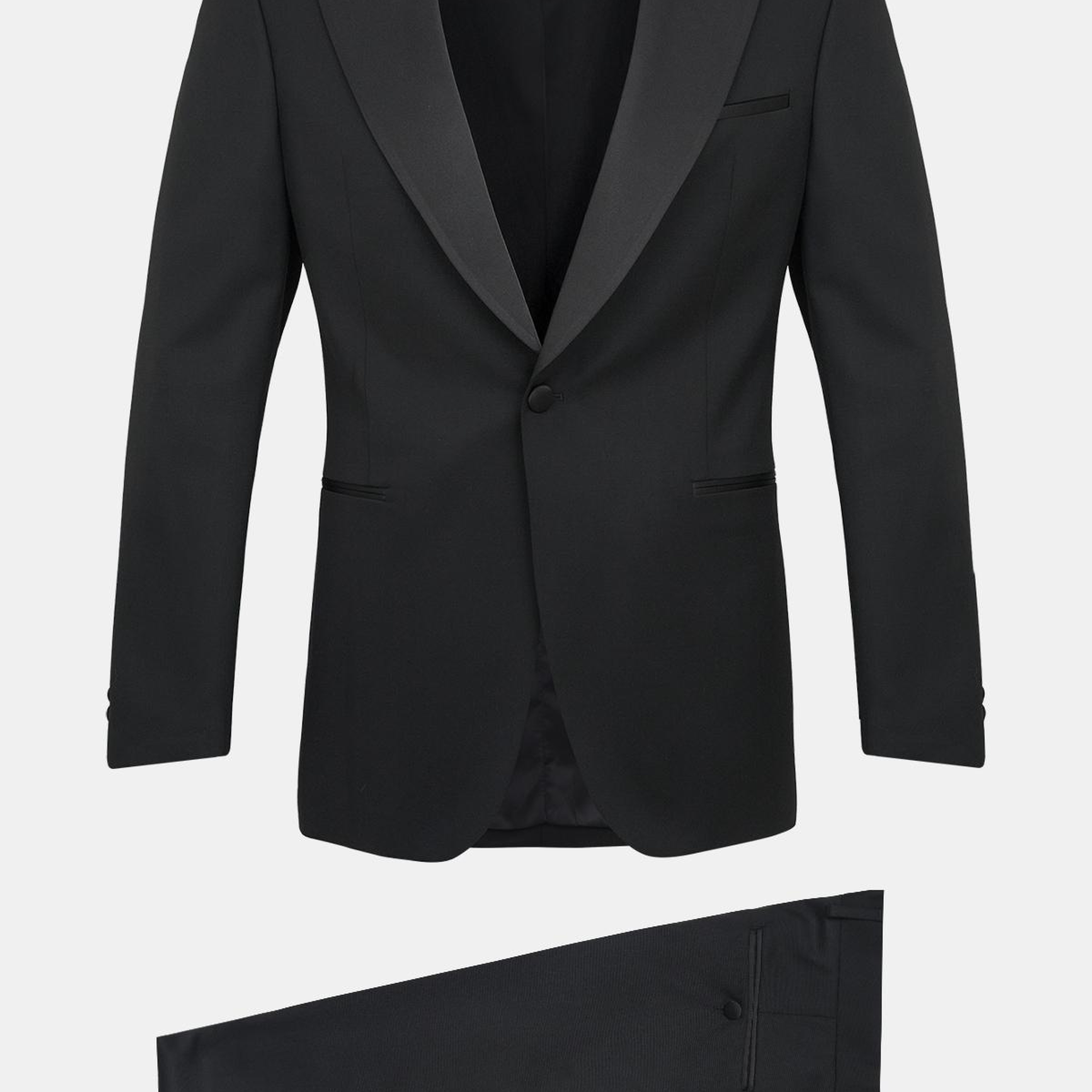 Erkek Siyah Vitale Barberis Yün Smokin