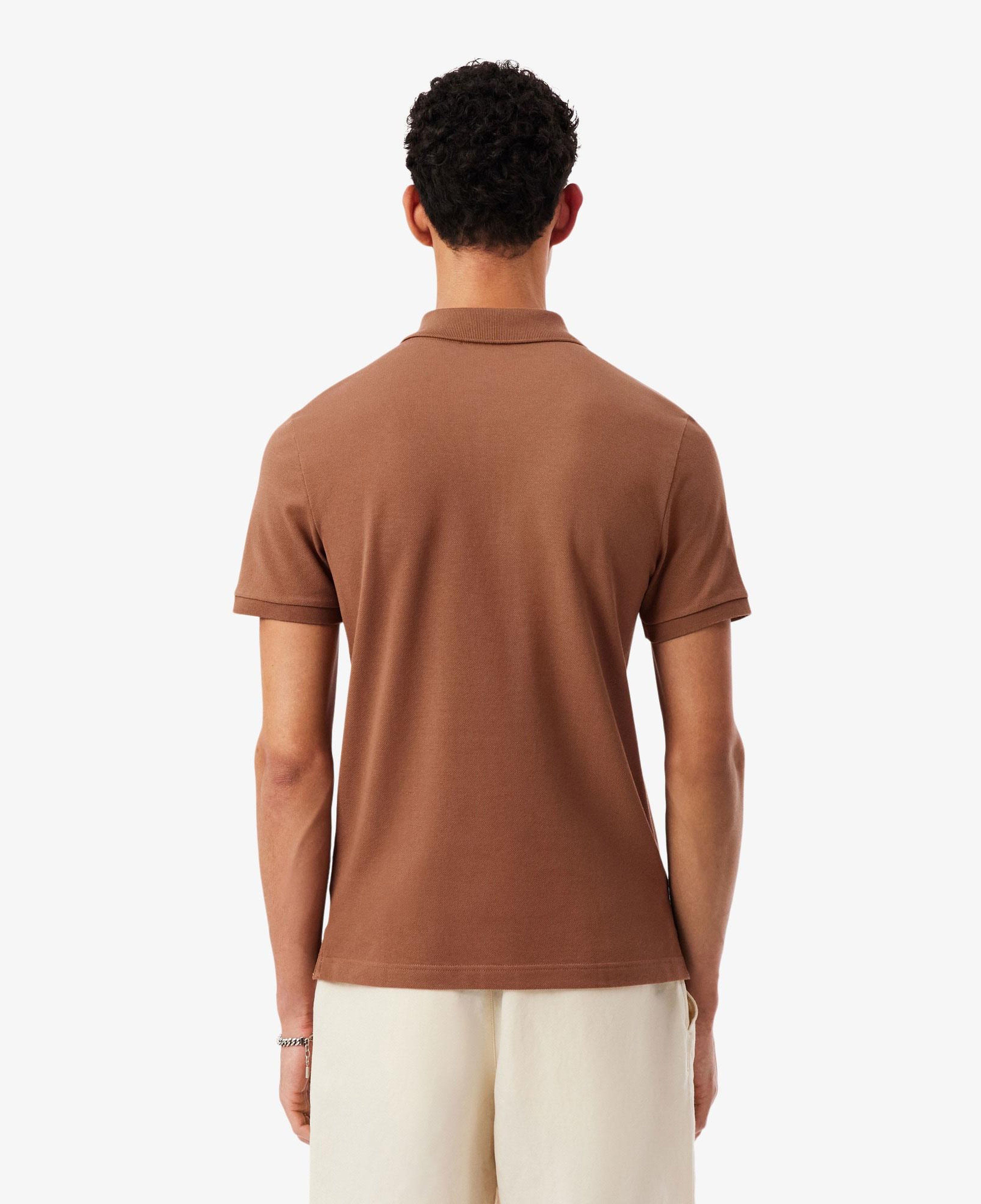 L.12.12 Erkek Slim Fit Polo Yaka Kahverengi Polo