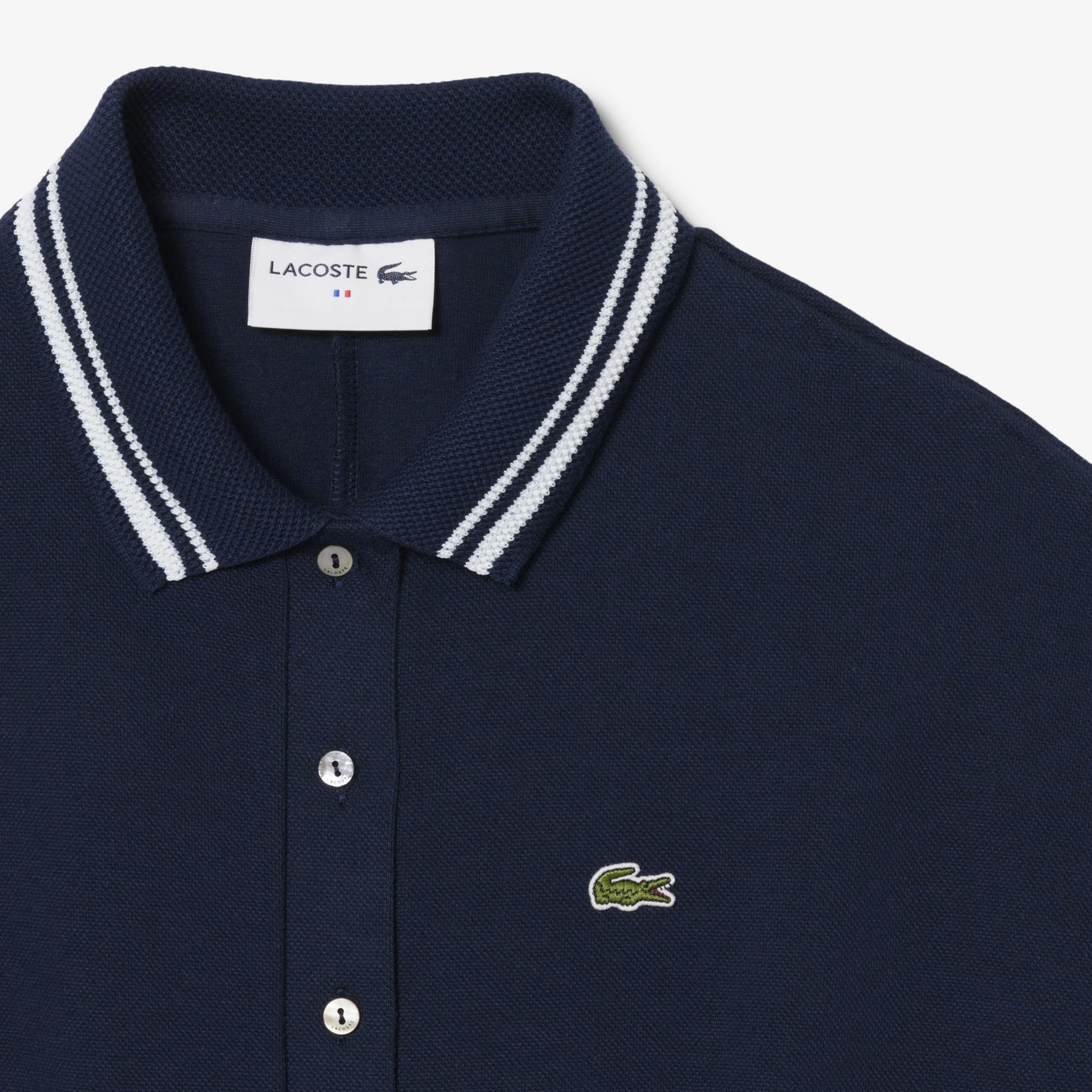 Kadın Slim Fit Kısa Kollu Polo Yaka Lacivert Tulum