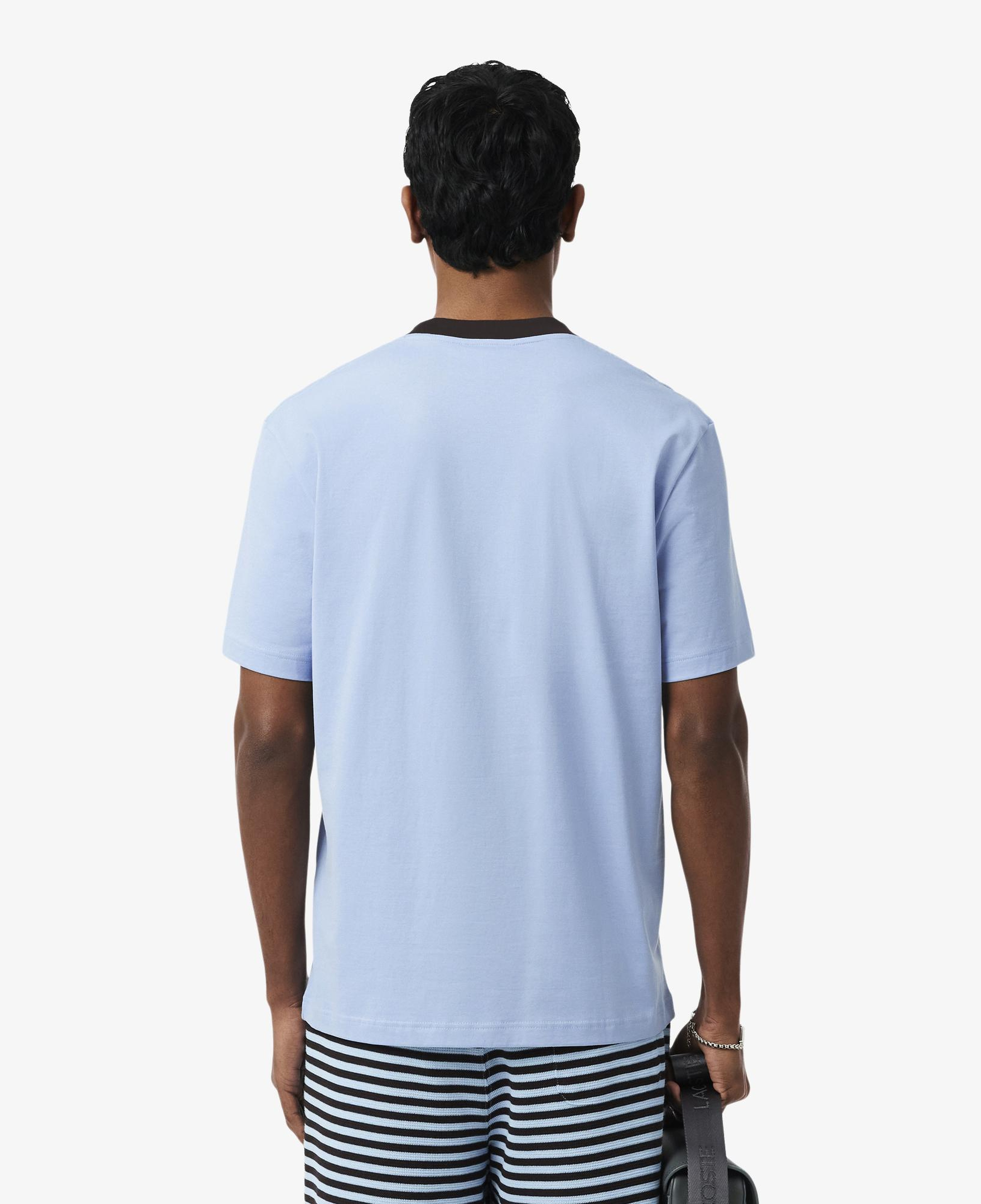 Erkek Classic Fit Bisiklet Yaka Mavi T-Shirt