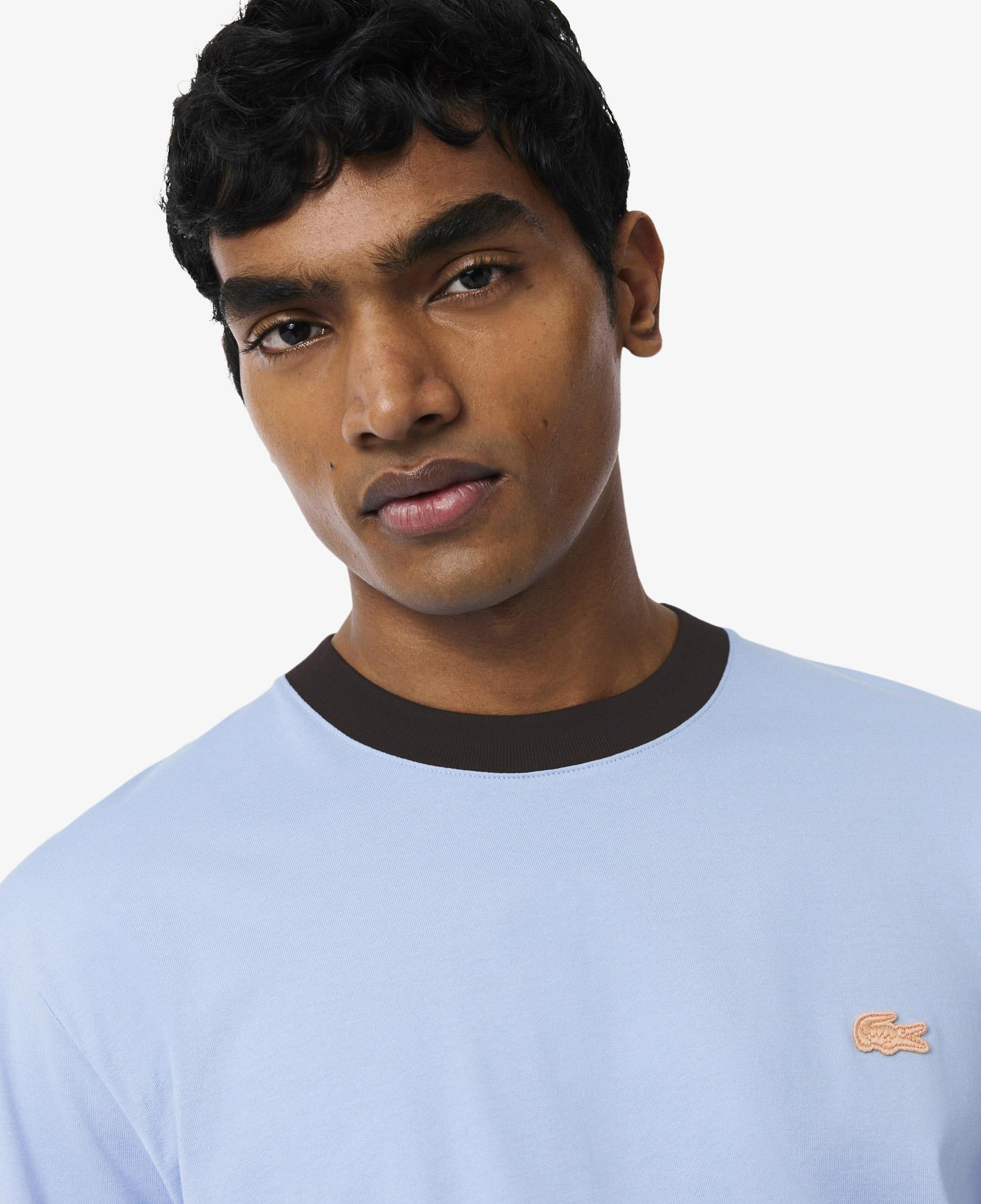 Erkek Classic Fit Bisiklet Yaka Mavi T-Shirt