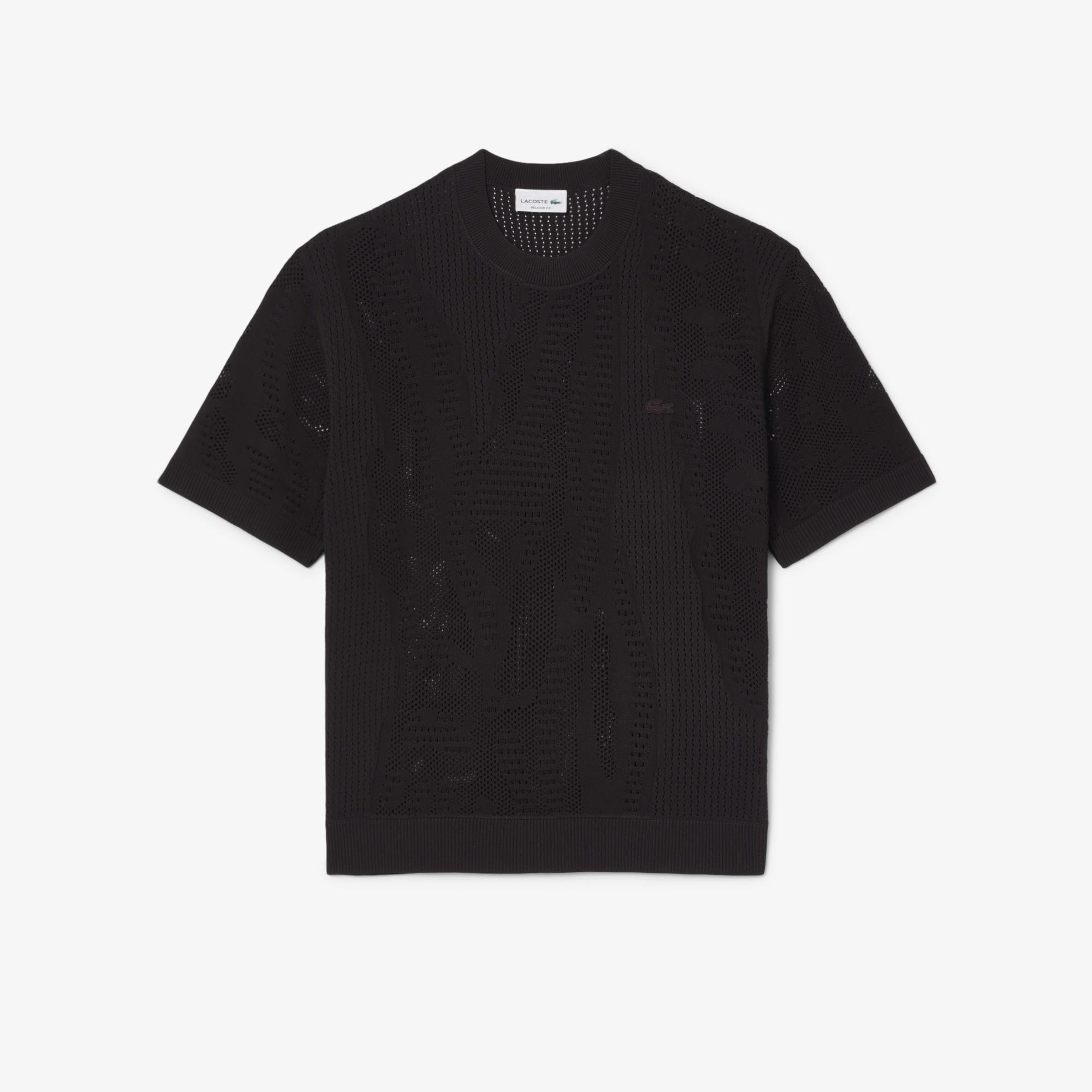 Erkek Relaxed Fit Kısa Kollu Polo Yaka Kahverengi Triko