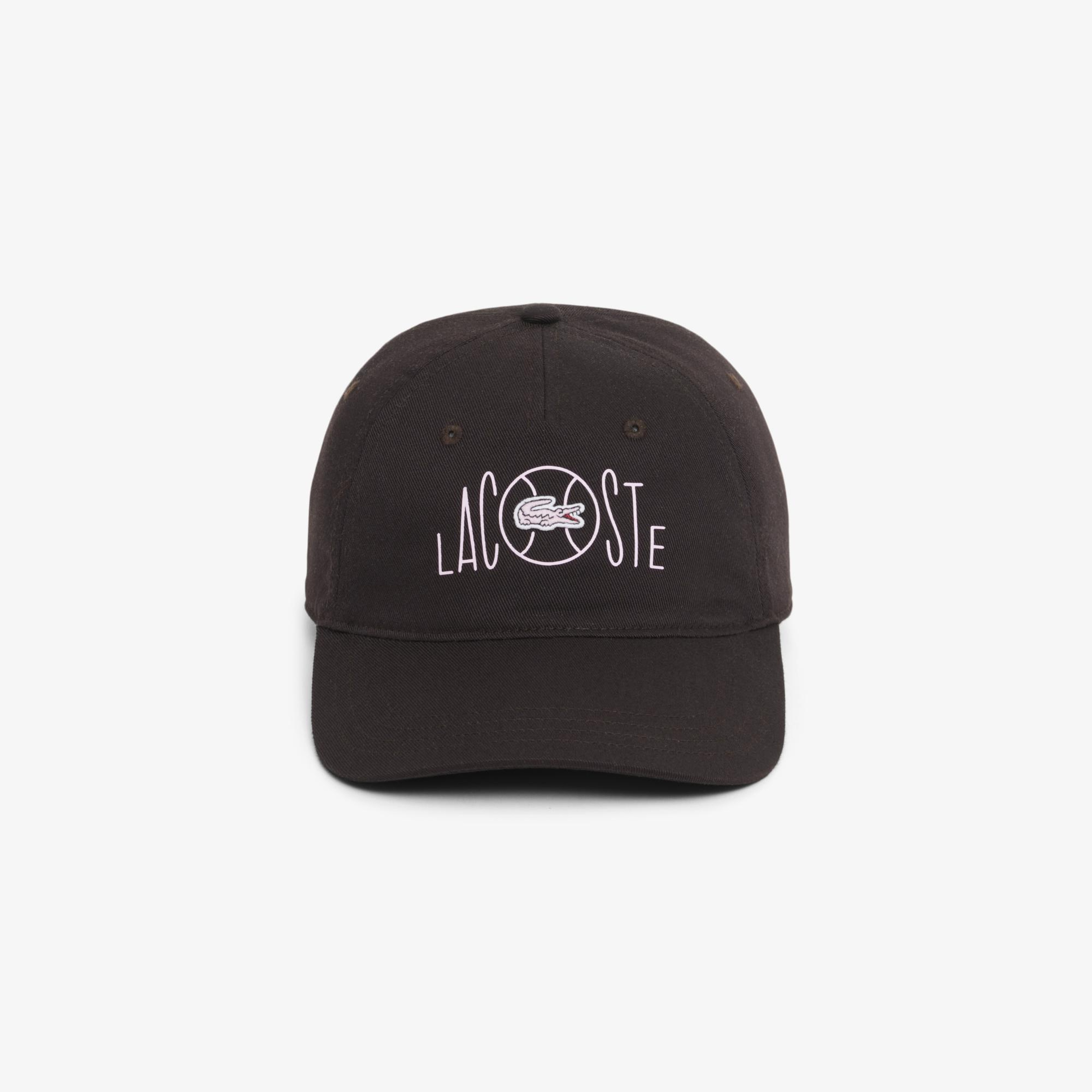 Unisex Baskılı Kahverengi Şapka